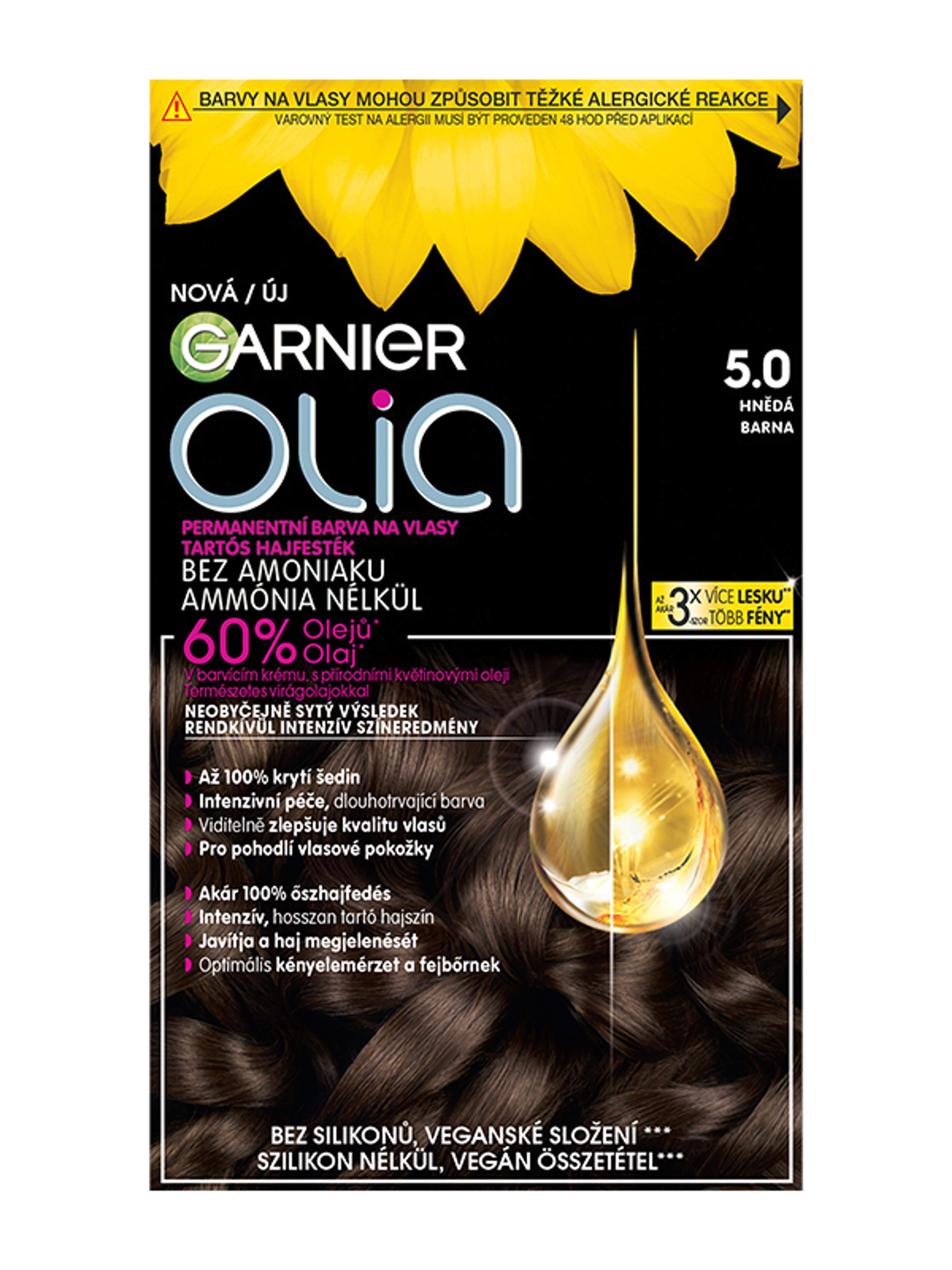 Garnier Olia hajfesték 5.0 Brown - 1 db