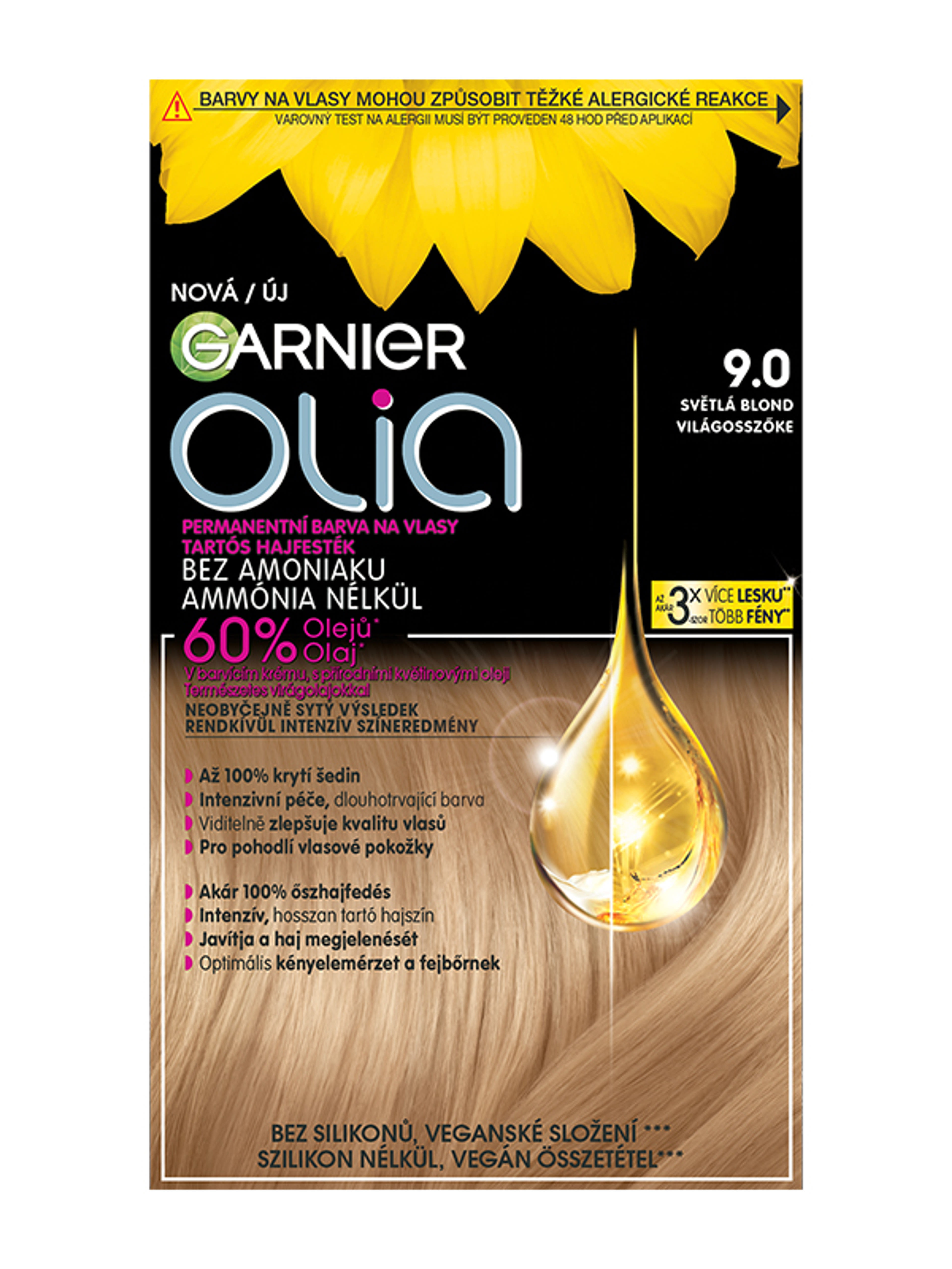 Garnier Olia hajfesték 9.0 Light Blond - 1 db