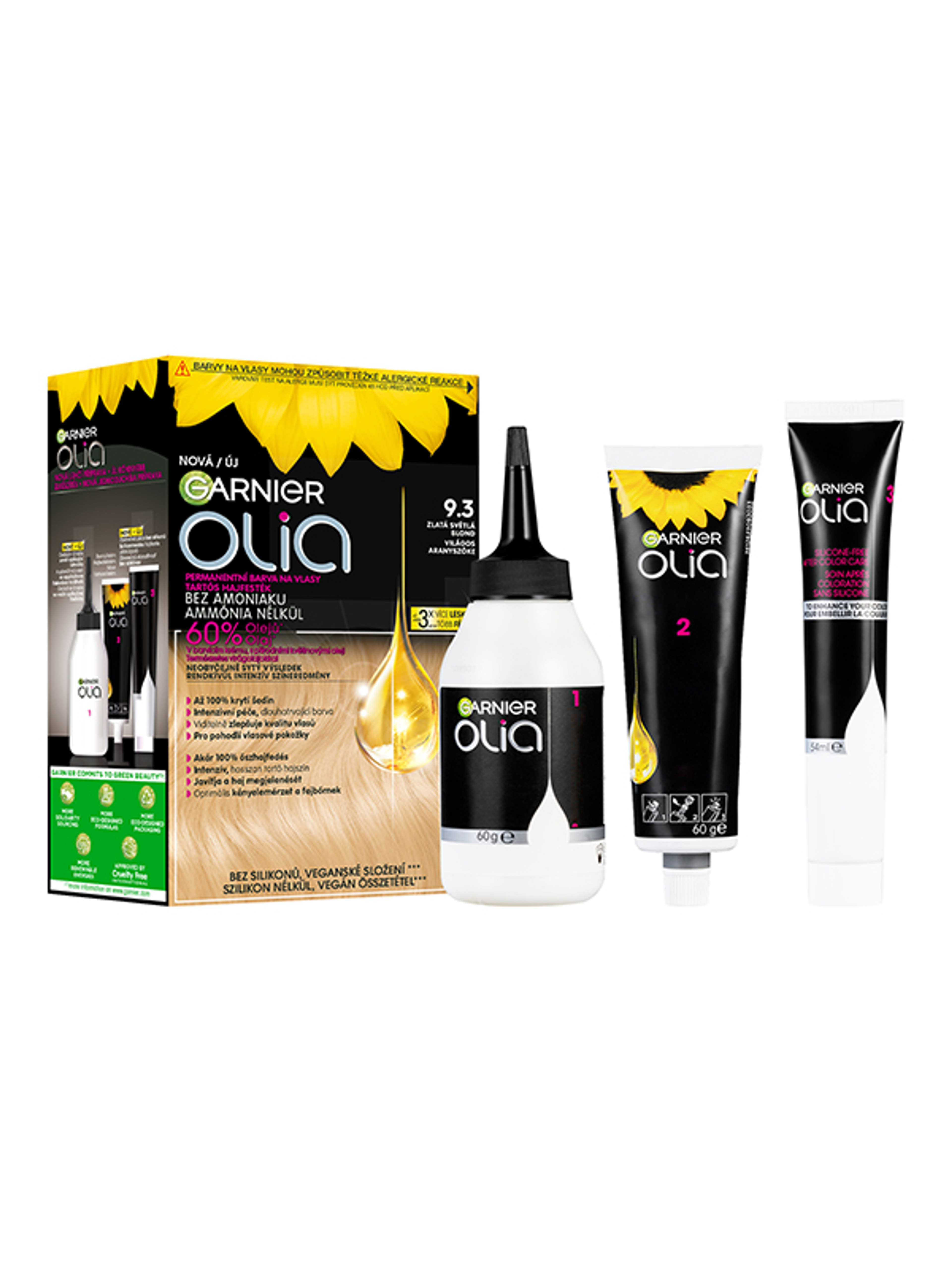 Garnier Olia hajfesték 9.3 Gold Light Blond - 1 db-2