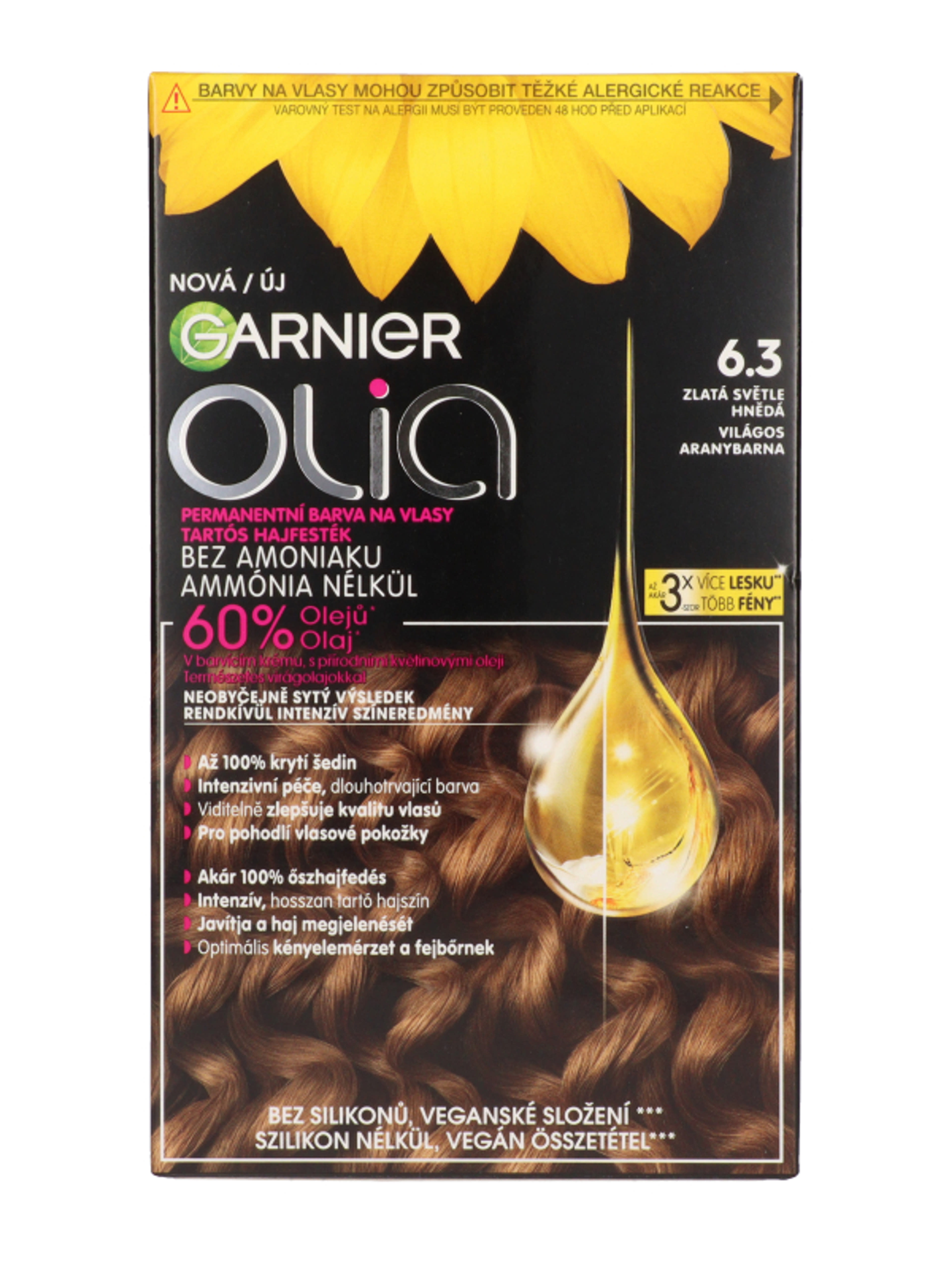 Garnier Olia hajfesték 6.3 Gold Light Brown - 1 db-2