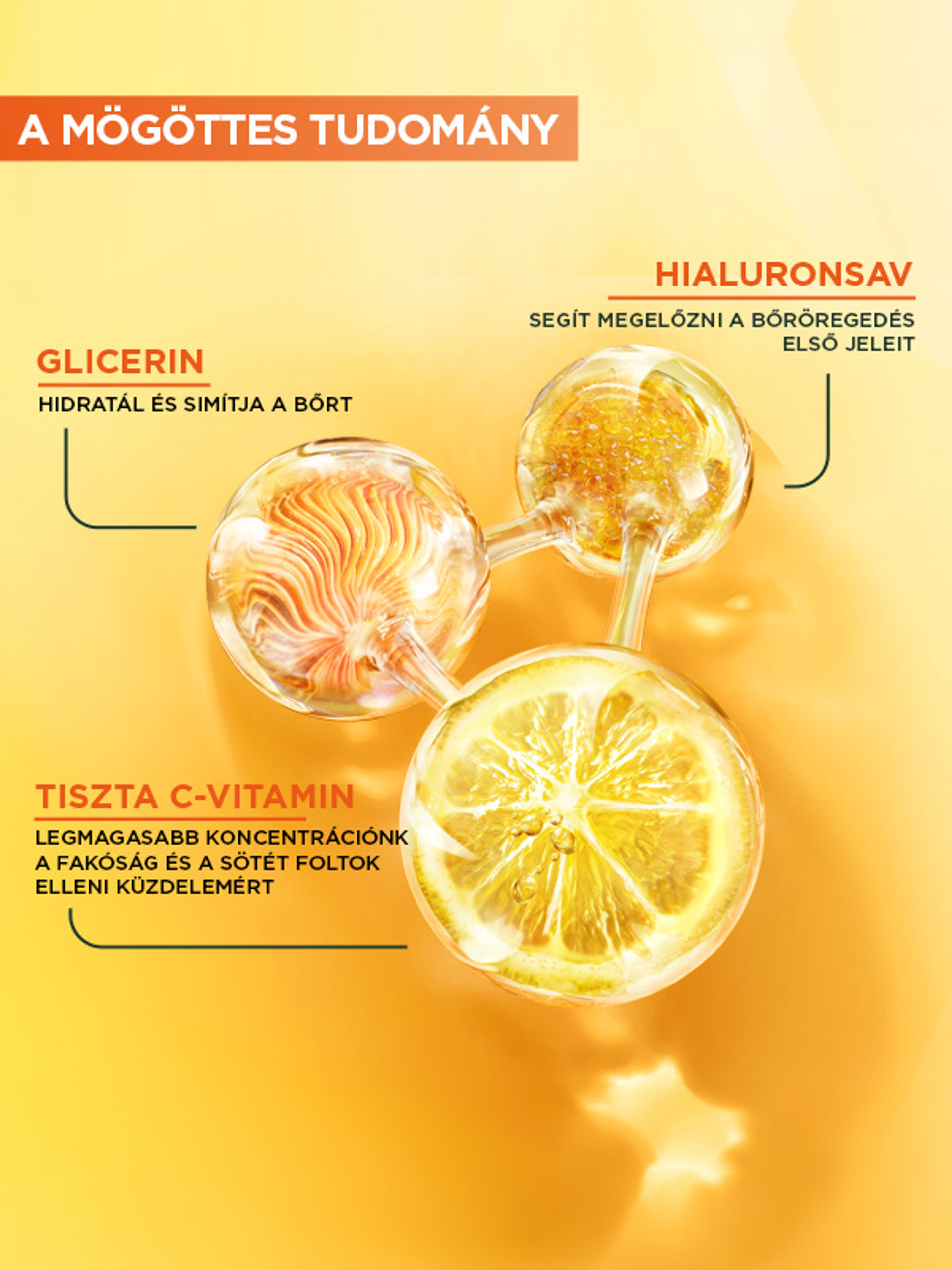 Garnier Skin Naturals ragyogást adó éjszakai szérum C-vitaminnal - 30 ml-2
