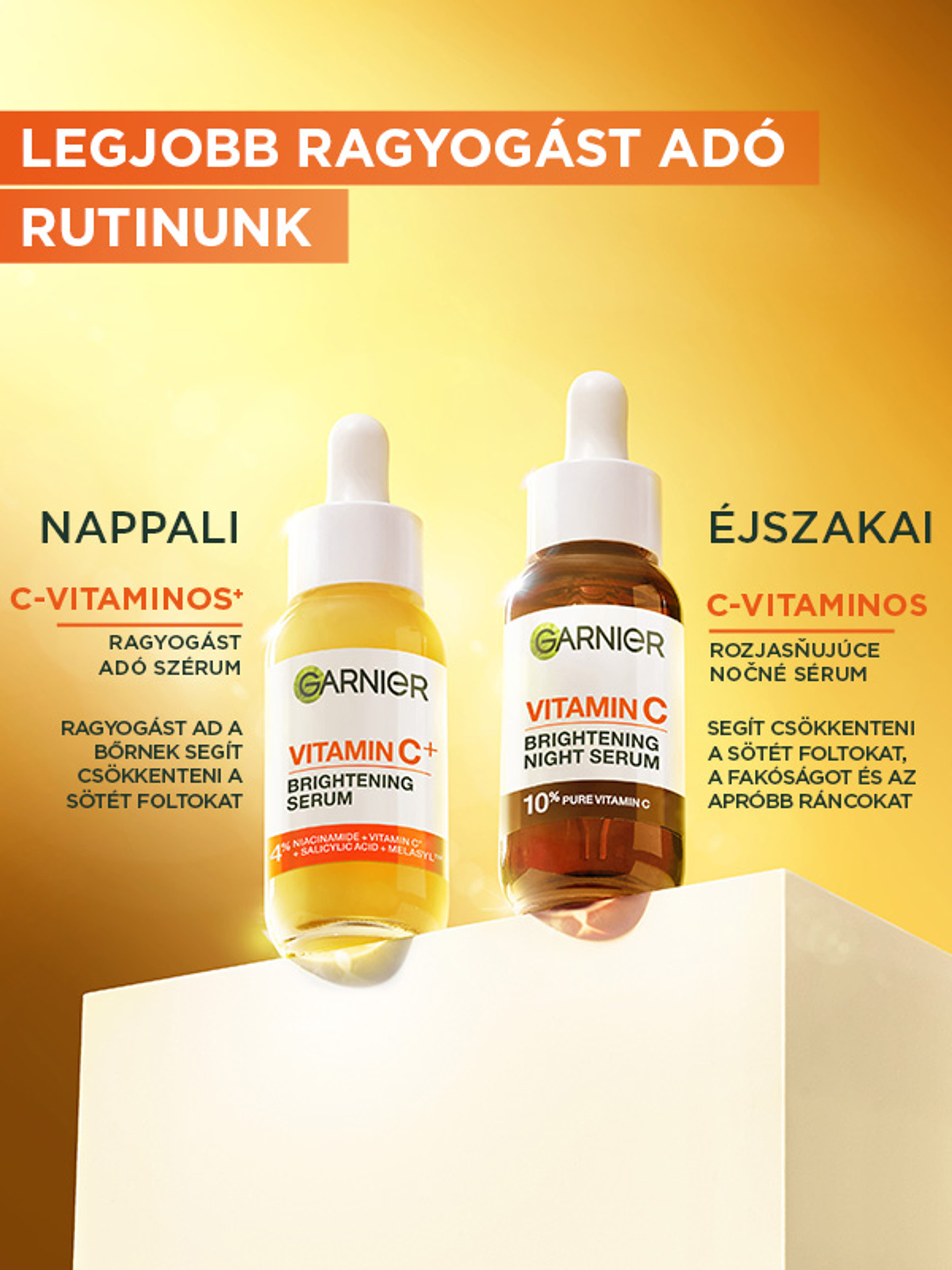 Garnier Skin Naturals ragyogást adó éjszakai szérum C-vitaminnal - 30 ml-7