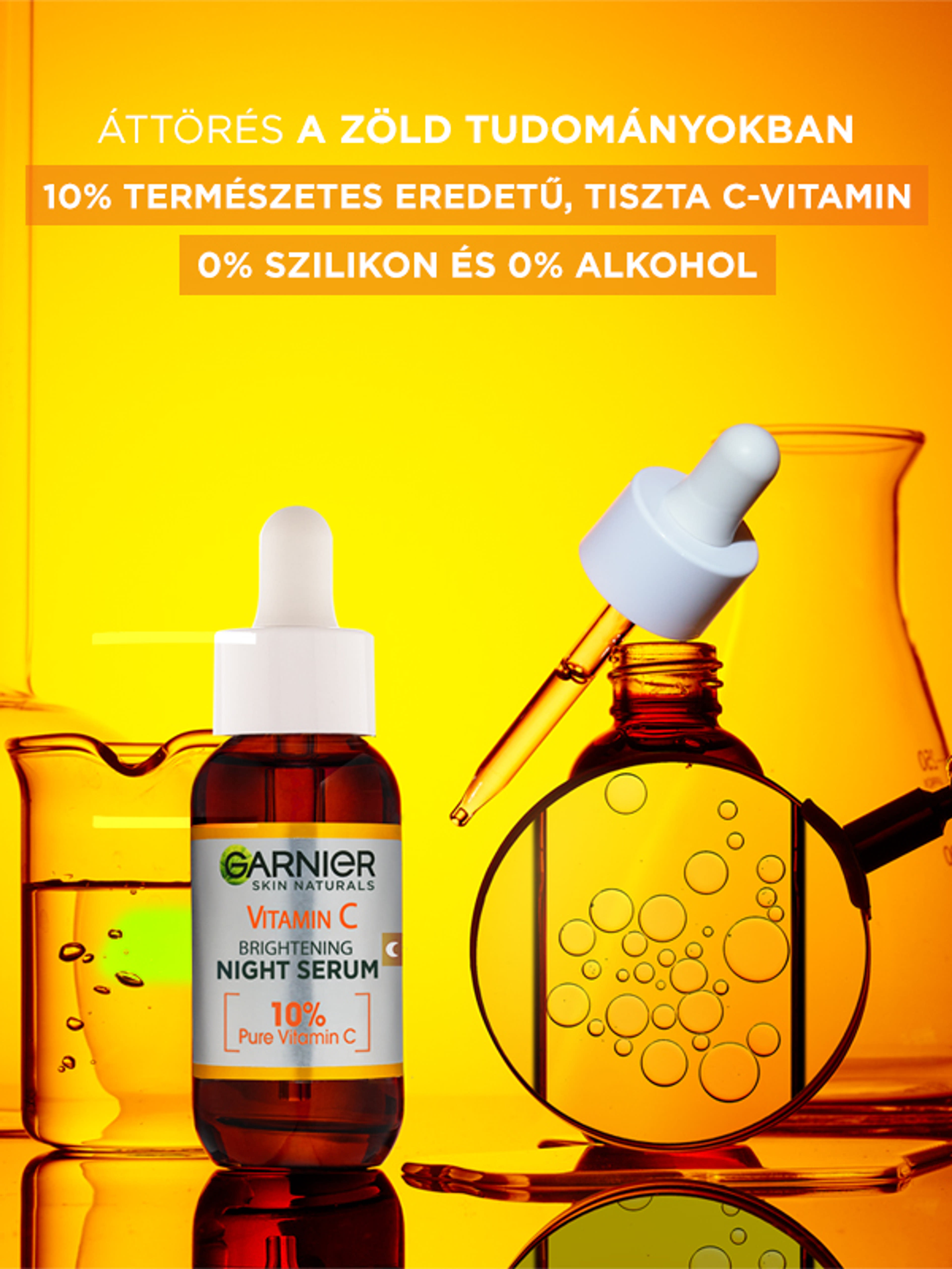 Garnier Skin Naturals ragyogást adó éjszakai szérum C-vitaminnal - 30 ml-3