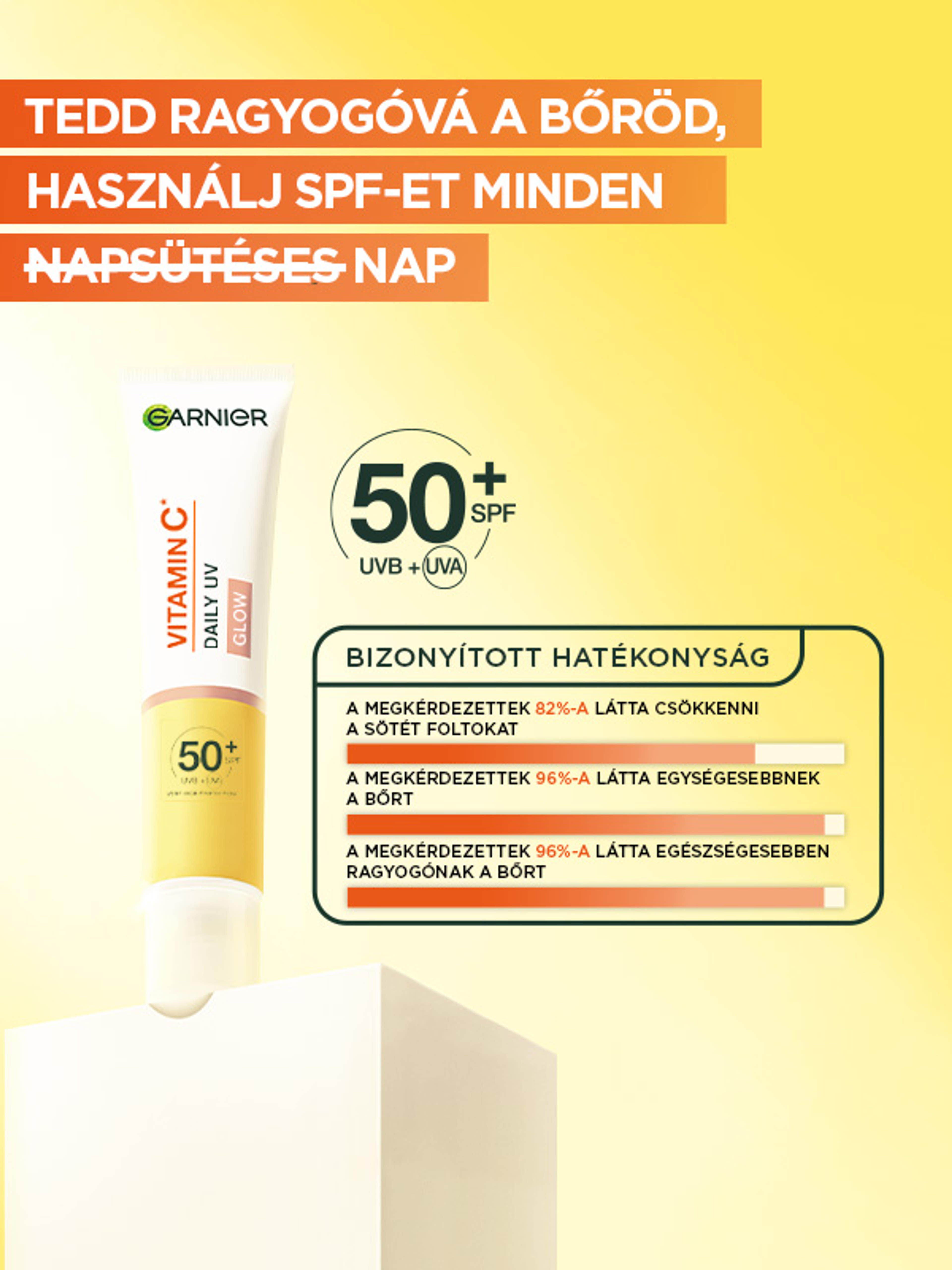 Garnier Skin Naturals Vitamin C színezett élénkítő fluid SPF 50+ - 40 ml-7