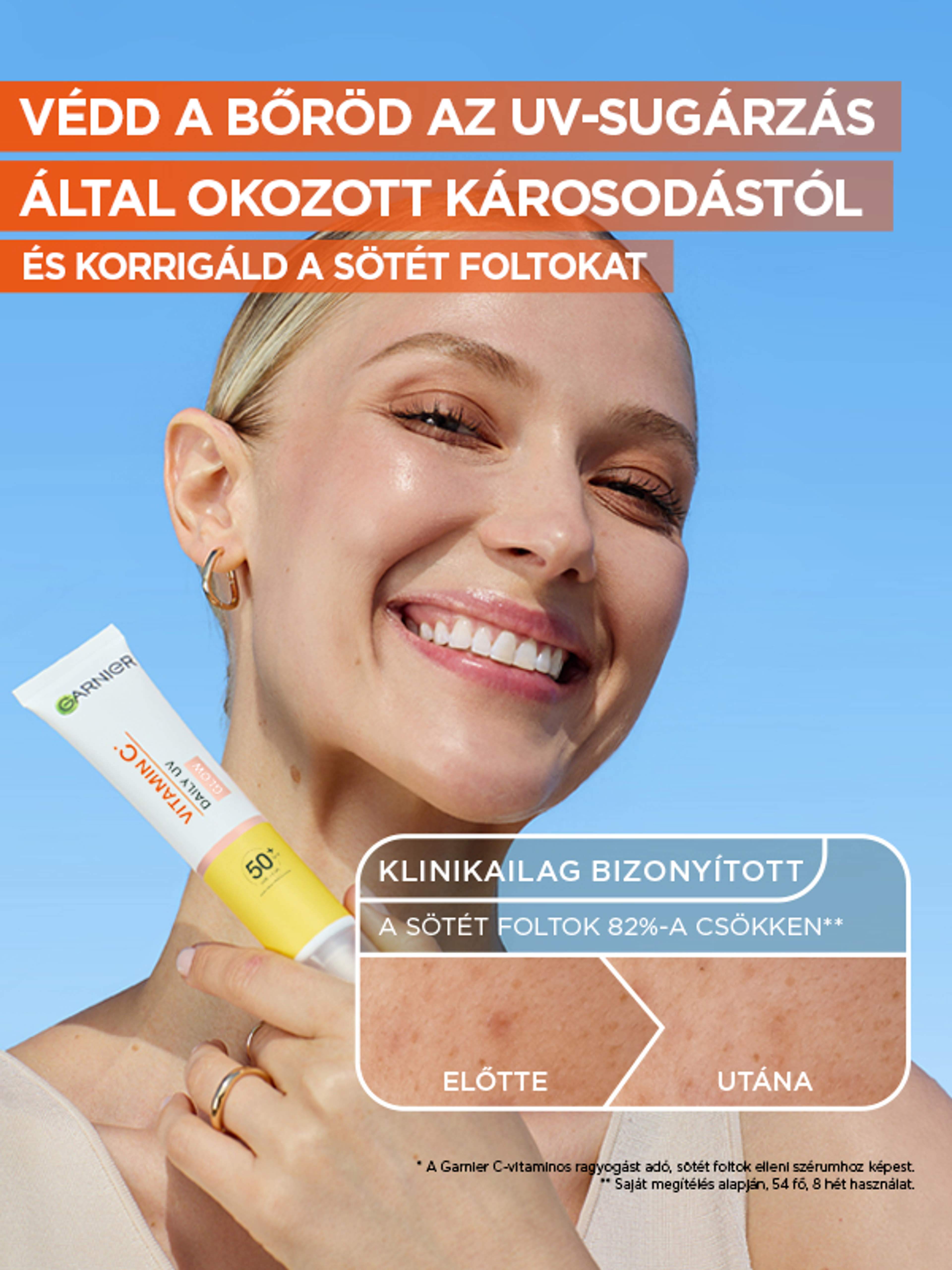 Garnier Skin Naturals Vitamin C színezett élénkítő fluid SPF 50+ - 40 ml-8