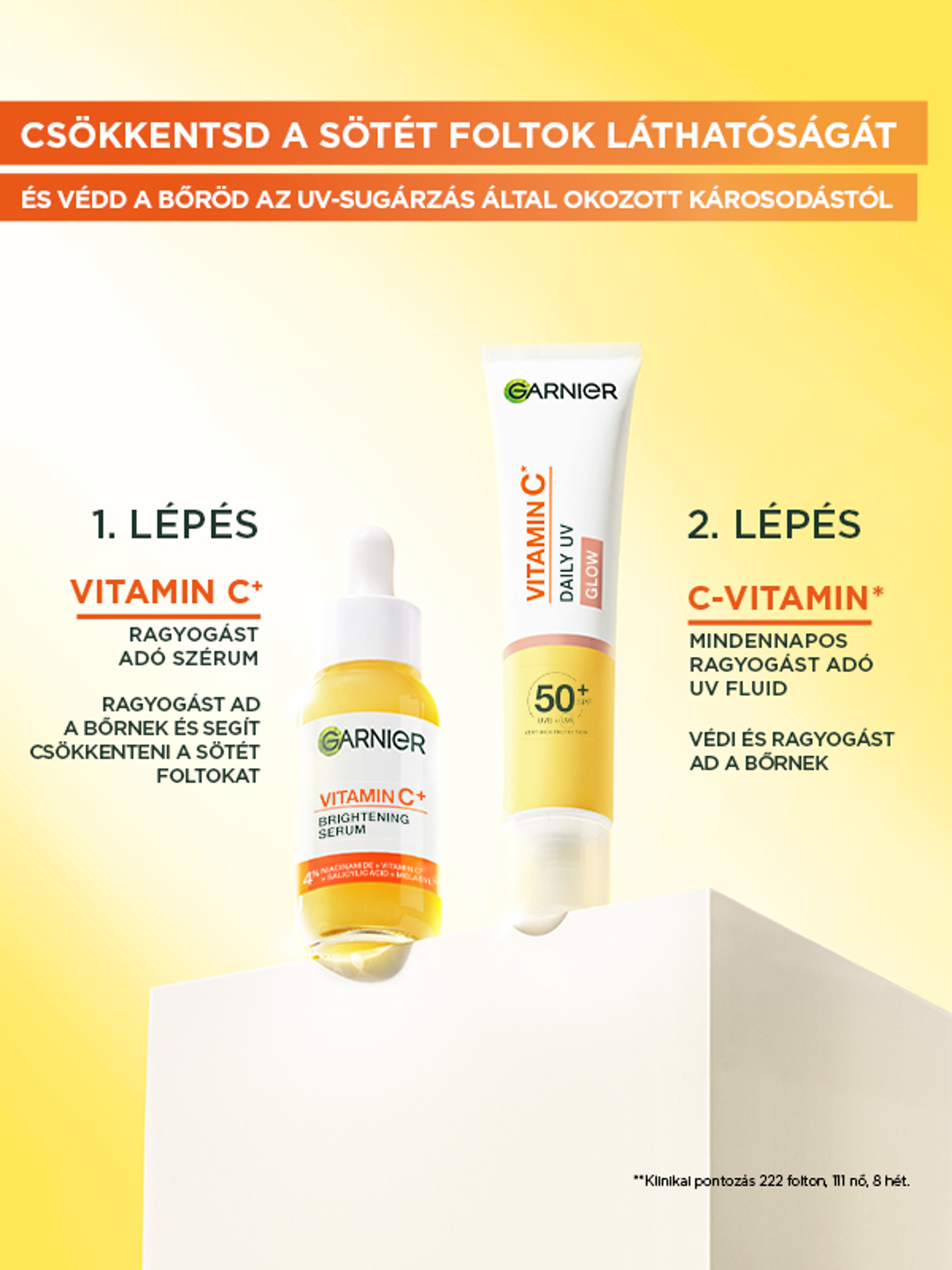 Garnier Skin Naturals Vitamin C színezett élénkítő fluid SPF 50+ - 40 ml-9