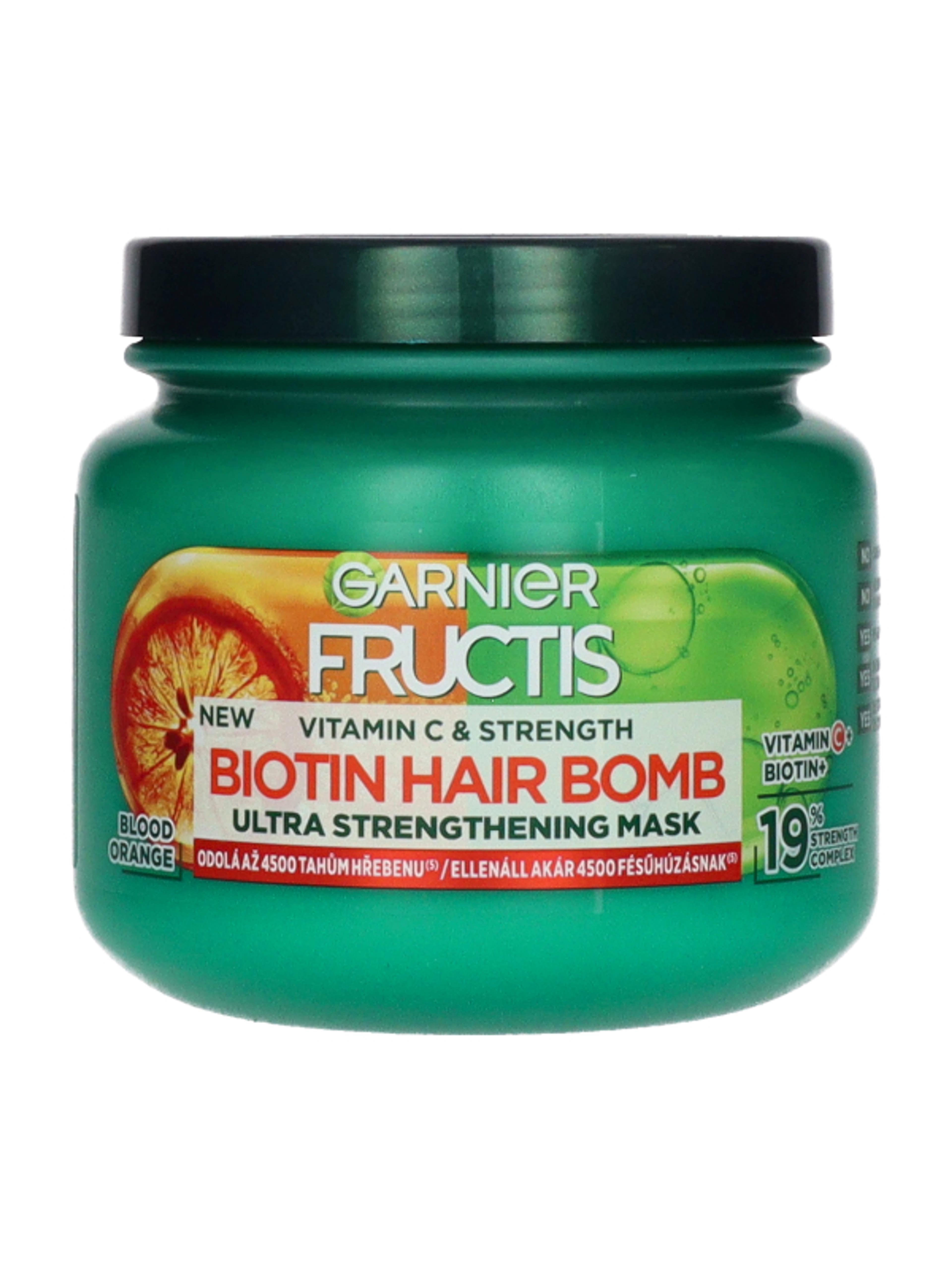 Garnier Fructis Vitamin C & Strenght Biotin Hair Bomb hajmaszk - 320 ml