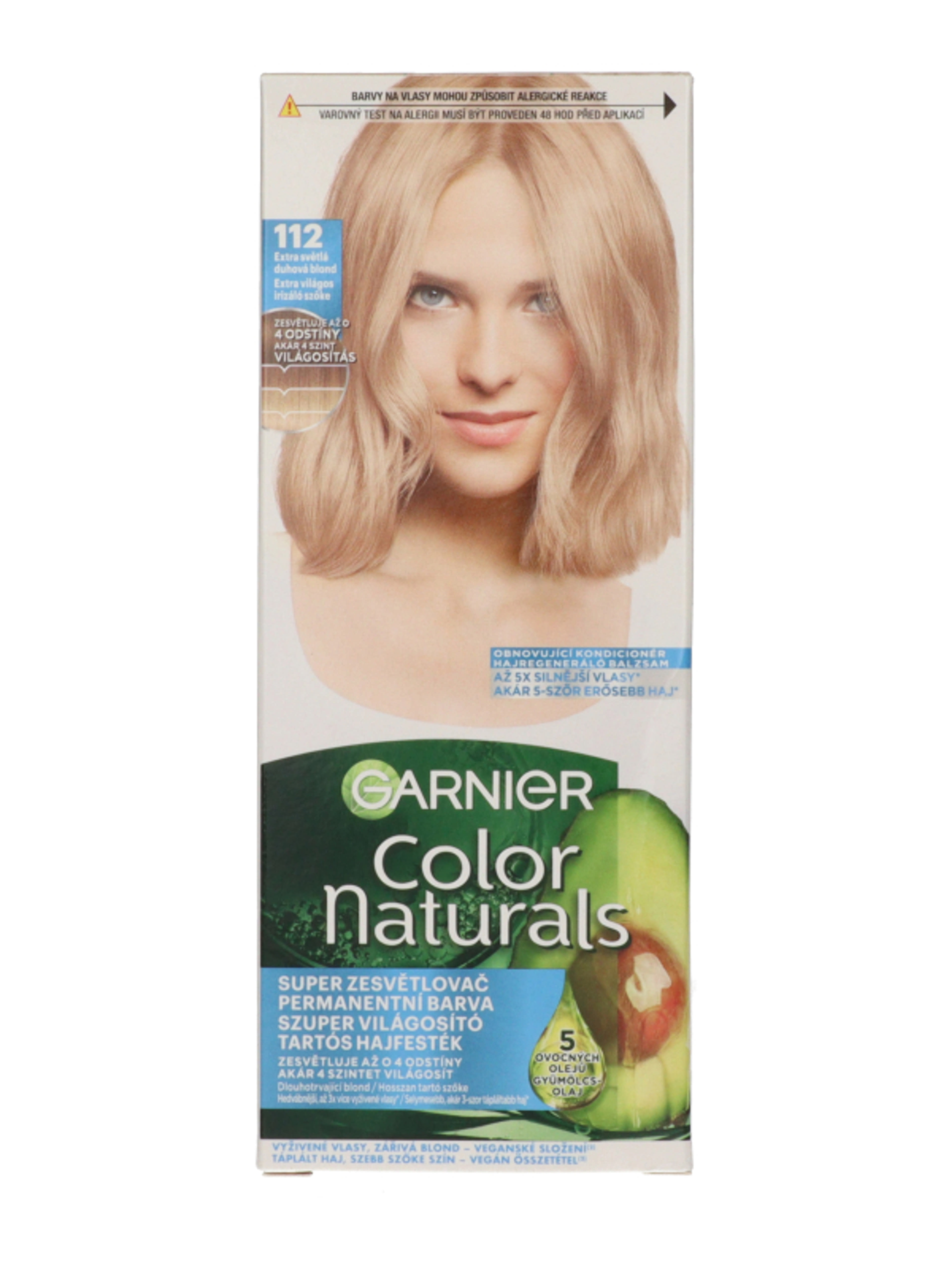 Garnier Color Naturals Tartós hajfesték /112 Extra Light Irid Blond - 1 db-2