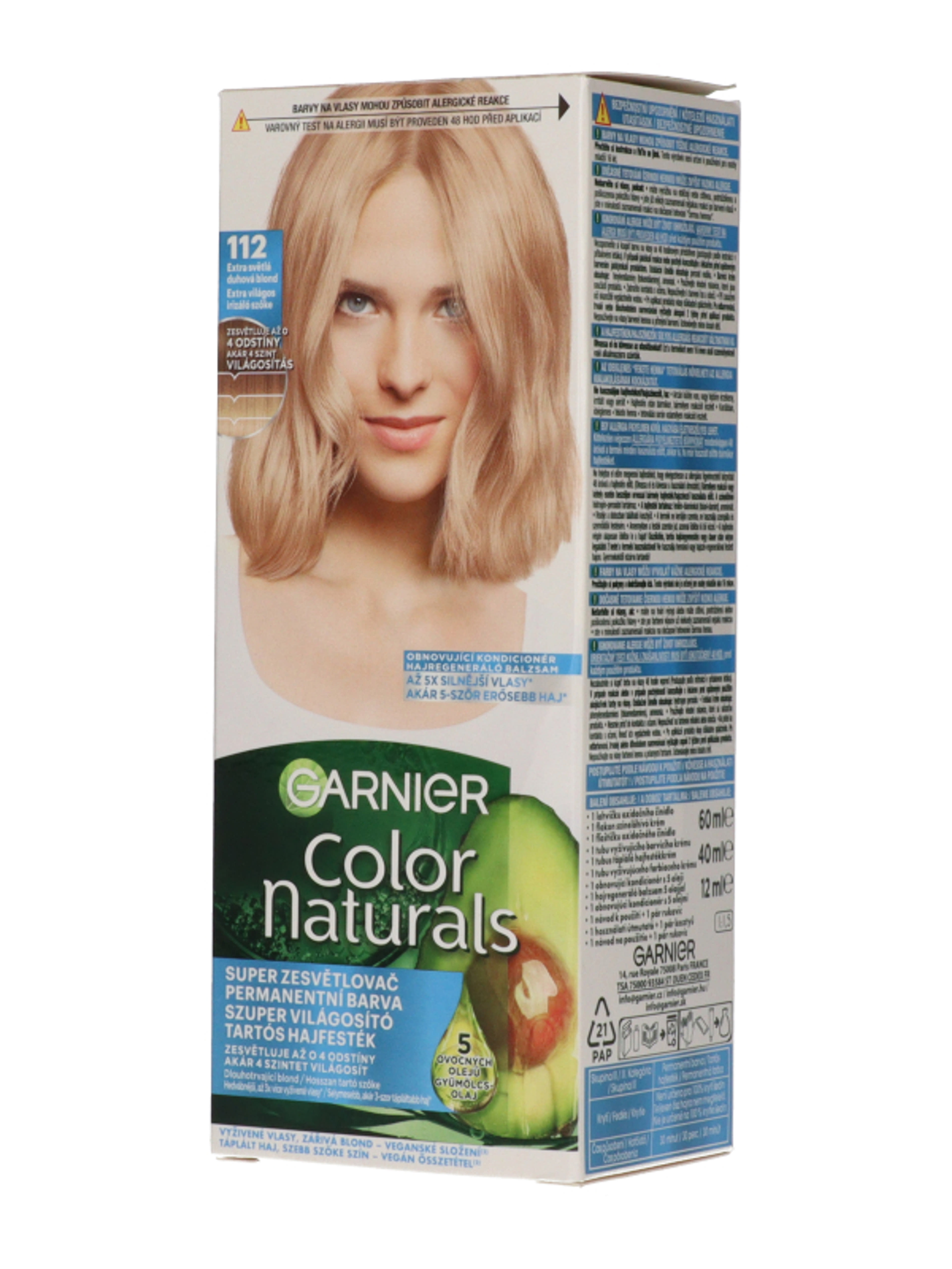 Garnier Color Naturals Tartós hajfesték /112 Extra Light Irid Blond - 1 db-3