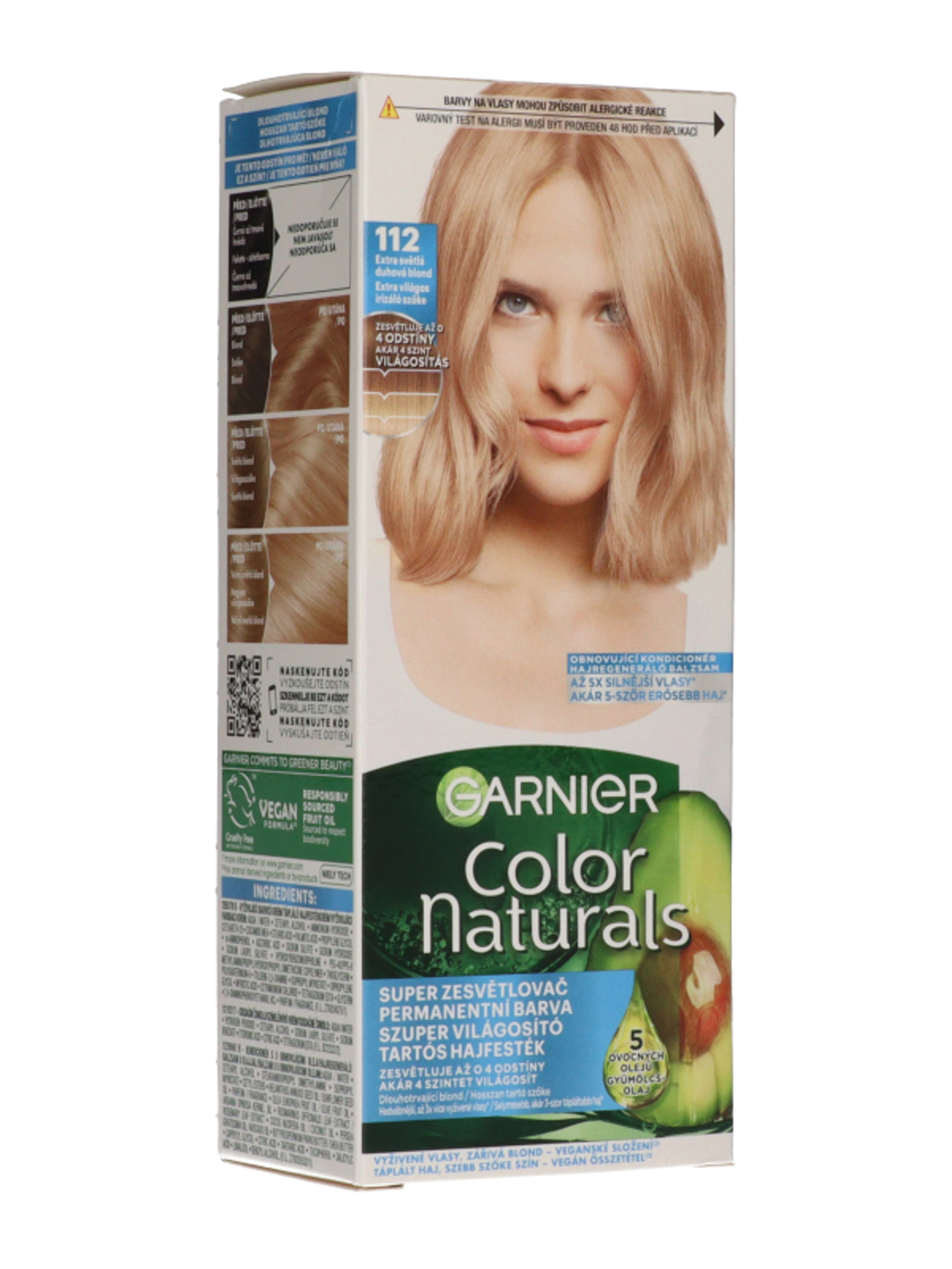 Garnier Color Naturals Tartós hajfesték /112 Extra Light Irid Blond - 1 db-5