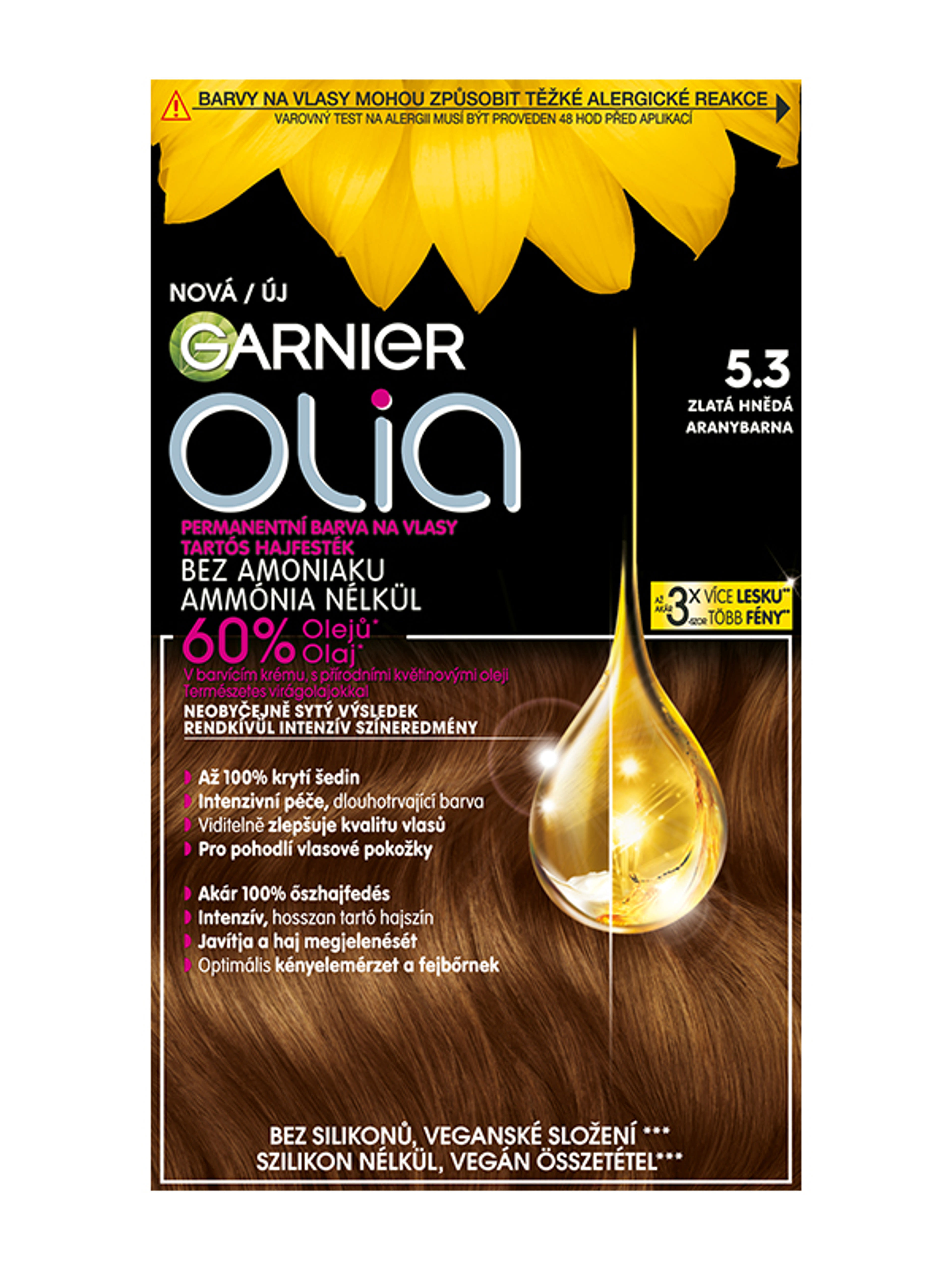 Garnier Olia hajfesték /5.3 Golden Brown - 1 db