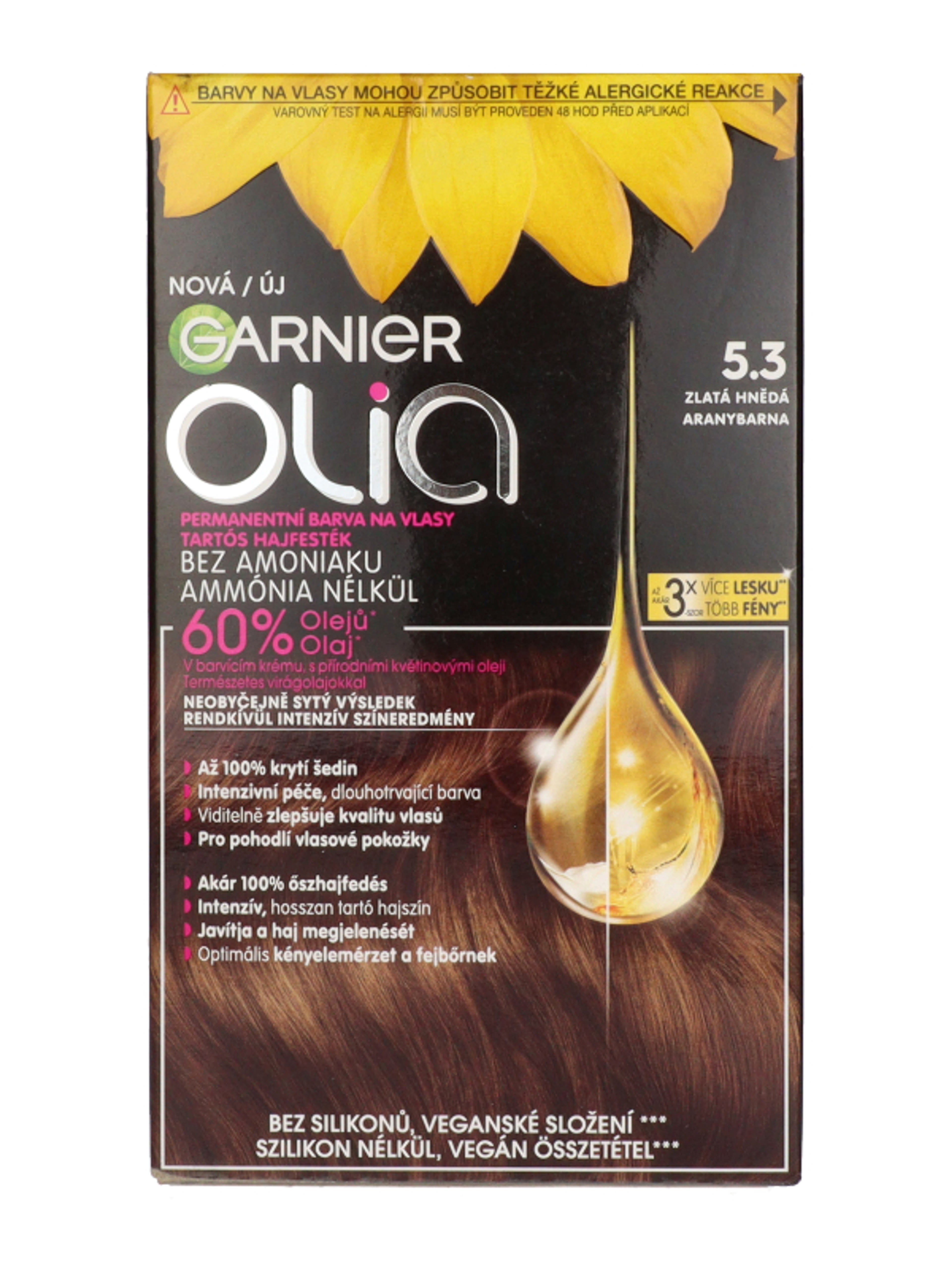 Garnier Olia hajfesték /5.3 Golden Brown - 1 db-1