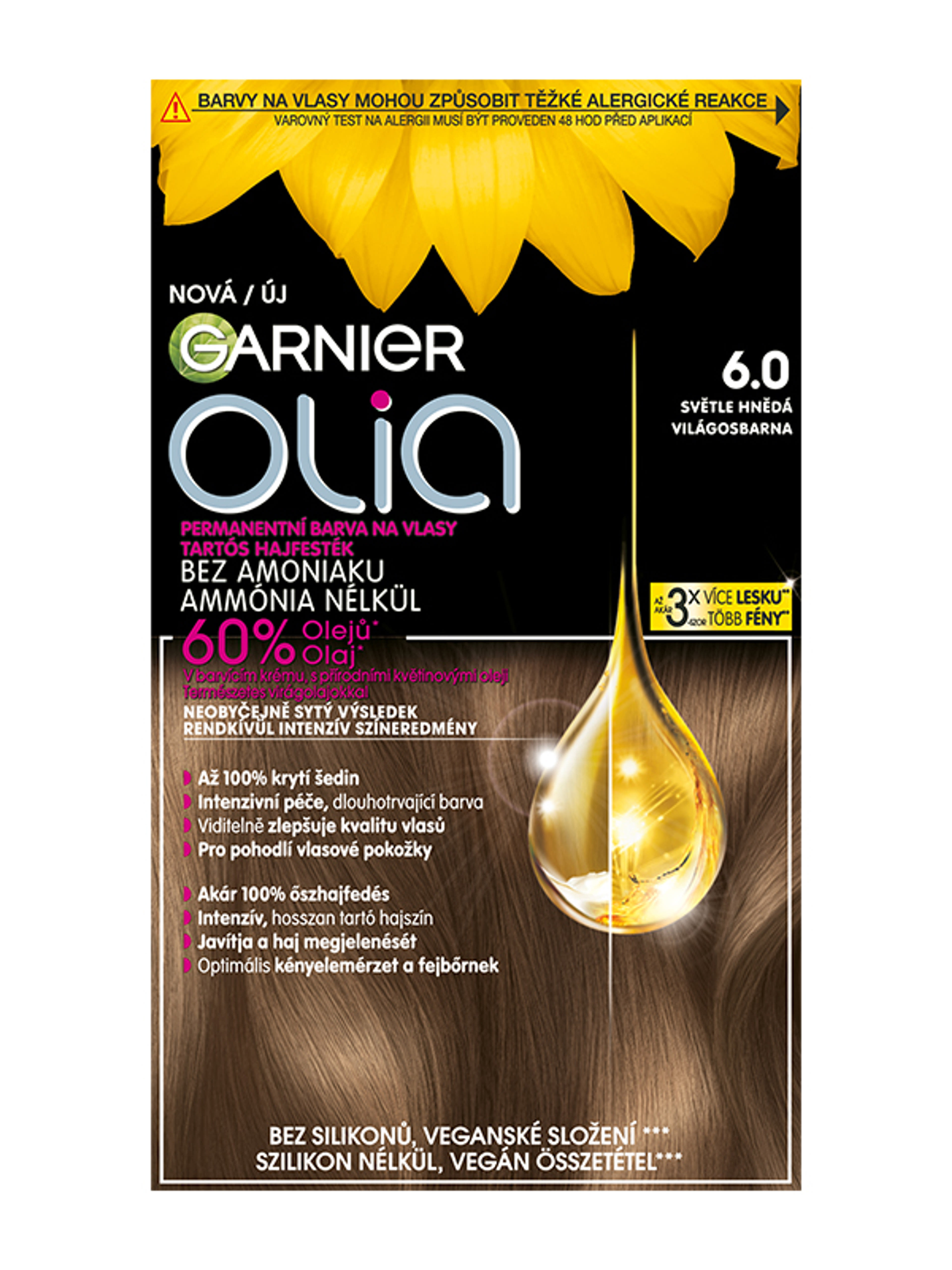 Garnier Olia hajfesték /6.0 Light Brown - 1 db