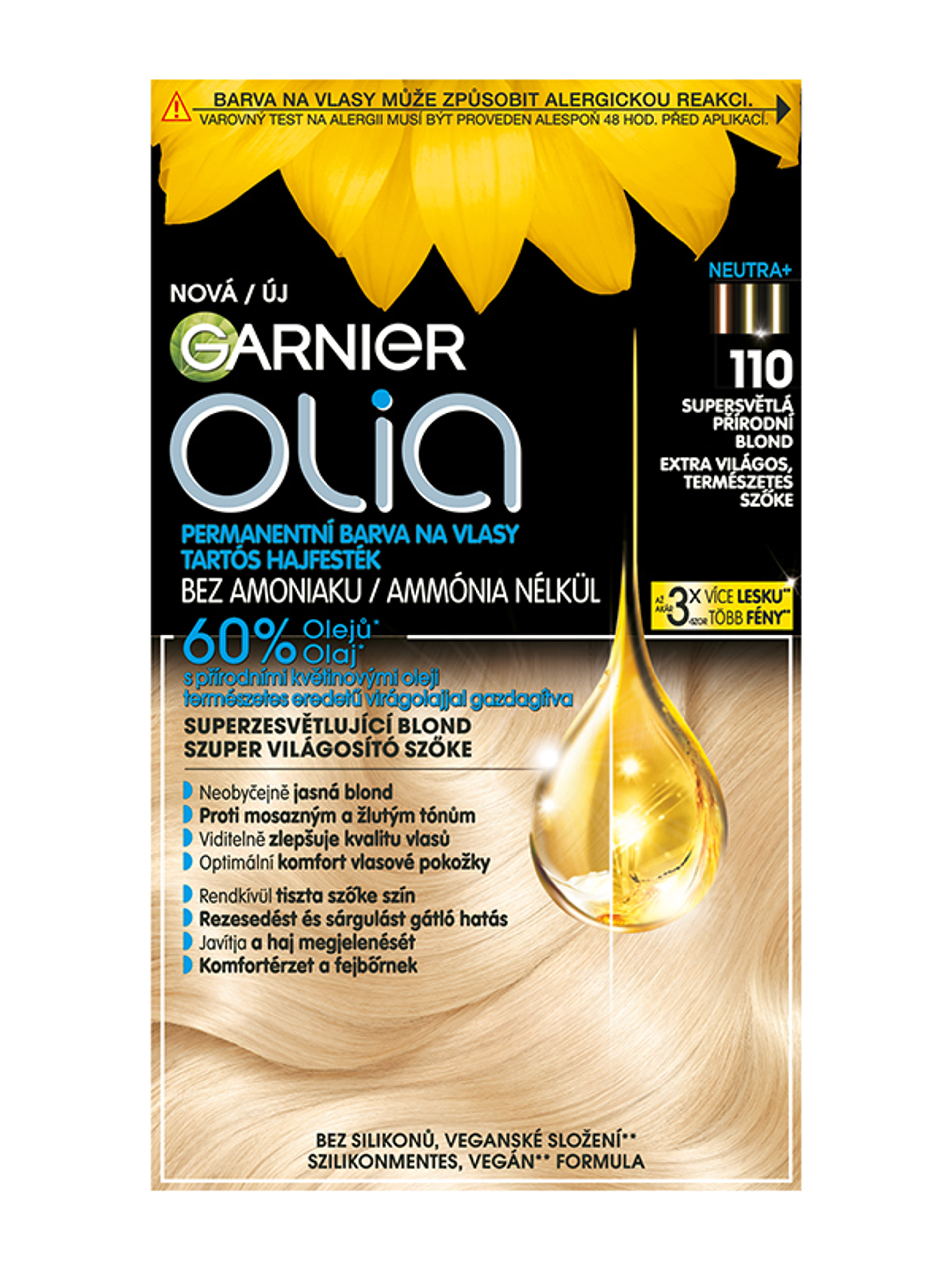 Garnier Olia tartós hajfesték /110 super light natural blonde - 1 db