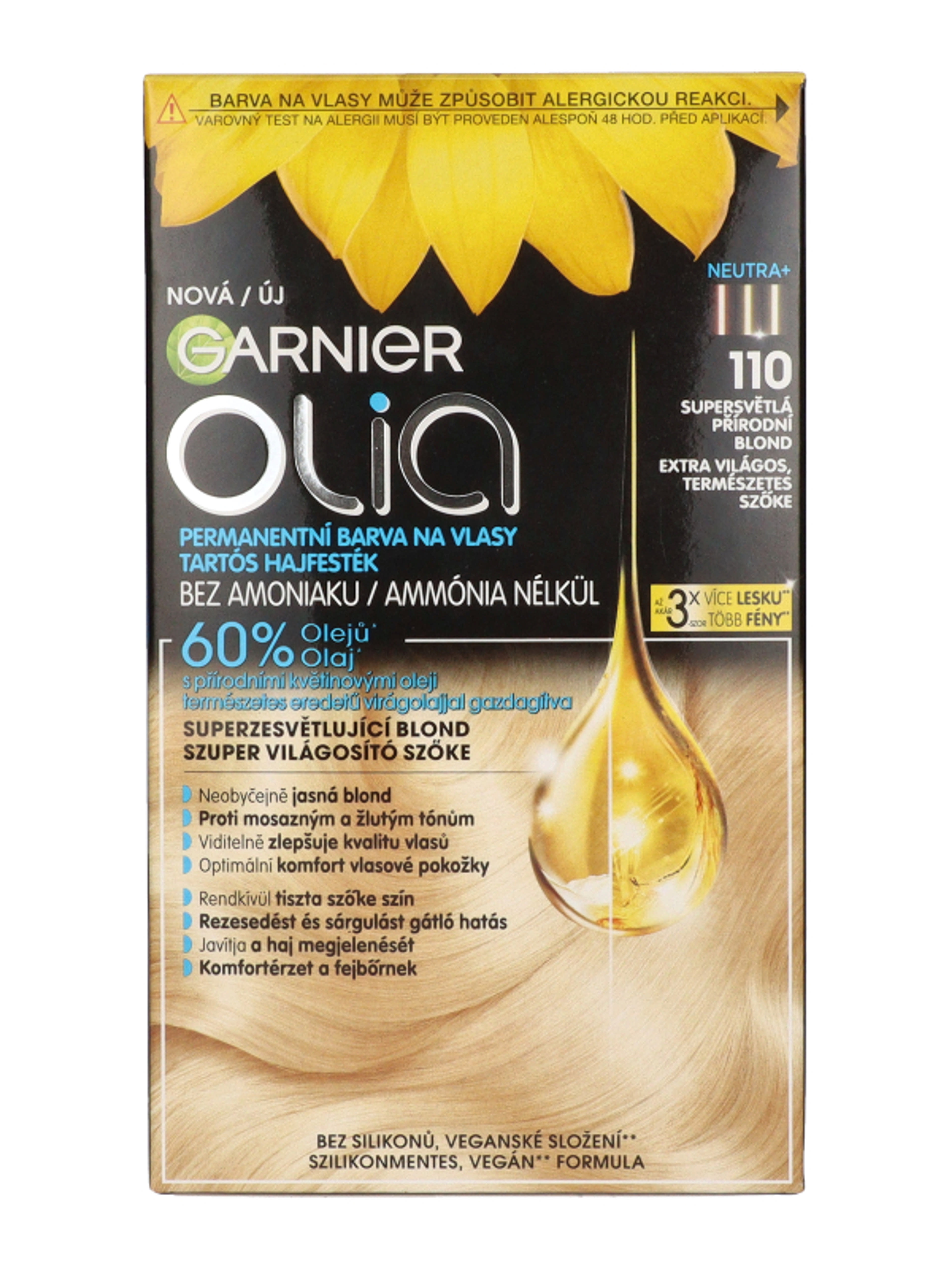 Garnier Olia tartós hajfesték /110 super light natural blonde - 1 db