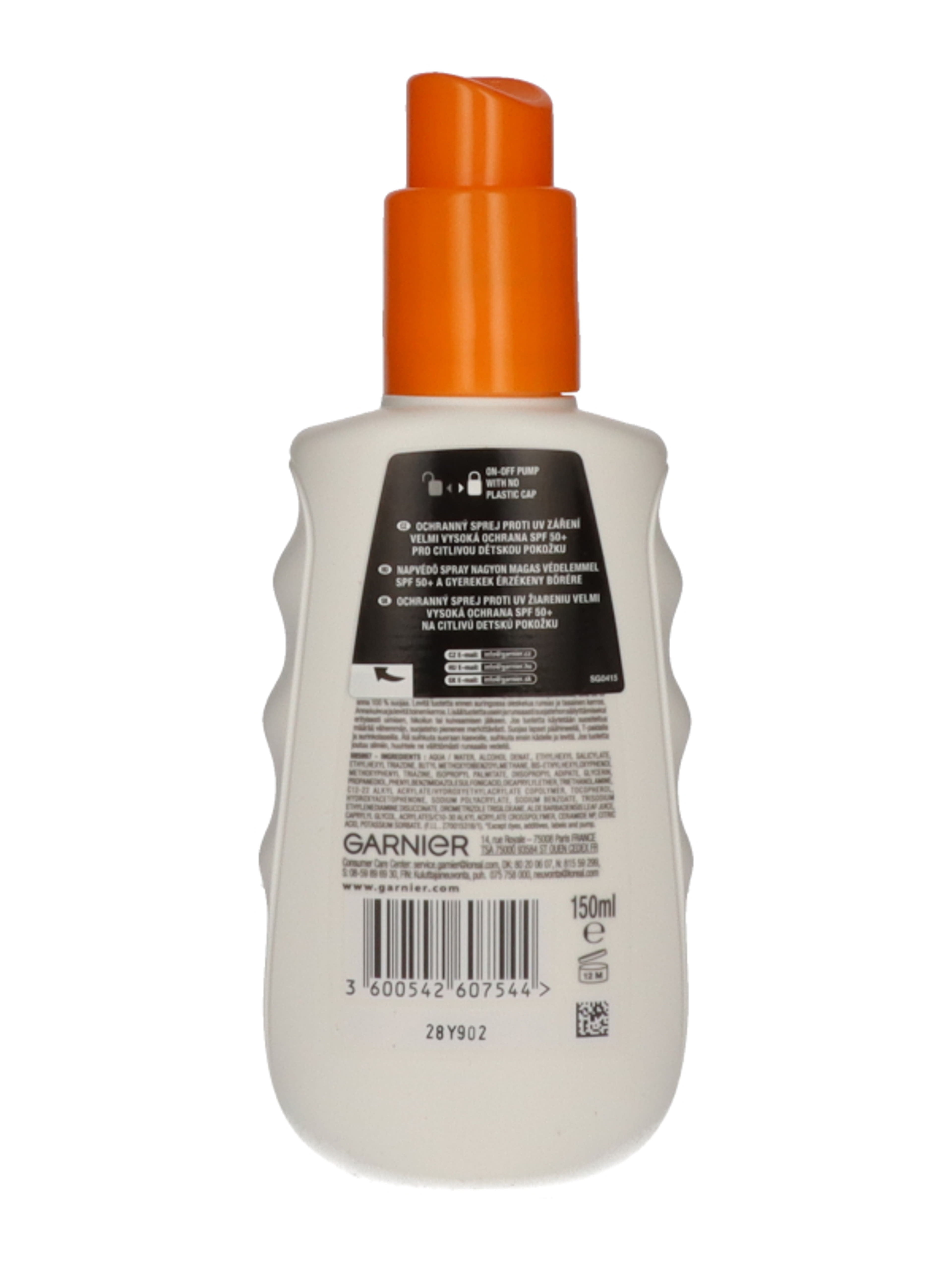 Garnier Ambre Solaire Sensitive Advanced Kids naptej spray SPF50+ - 150 ml-2