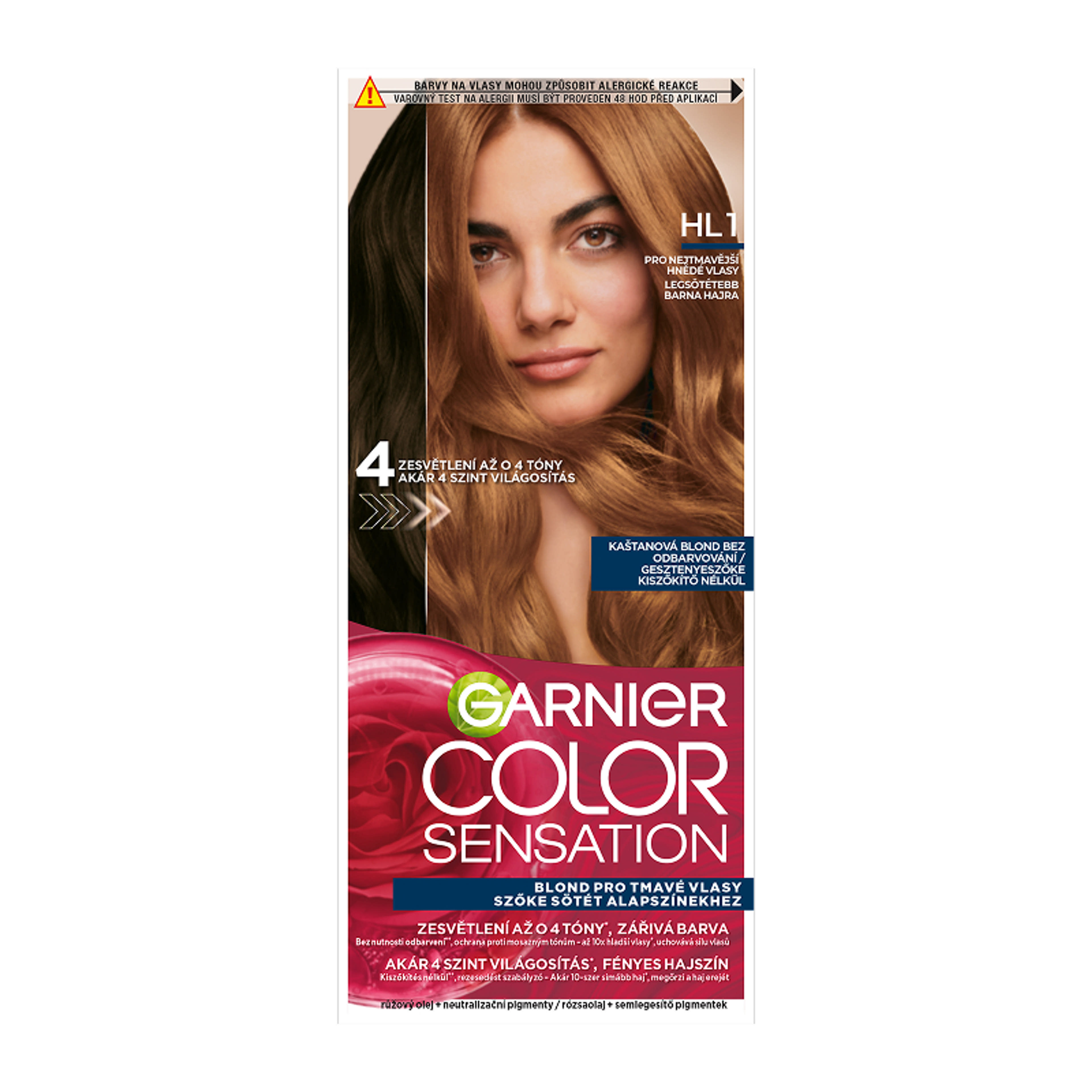 Garnier Color Sensation tartós hajfesték /6.31 fekete - 110 ml