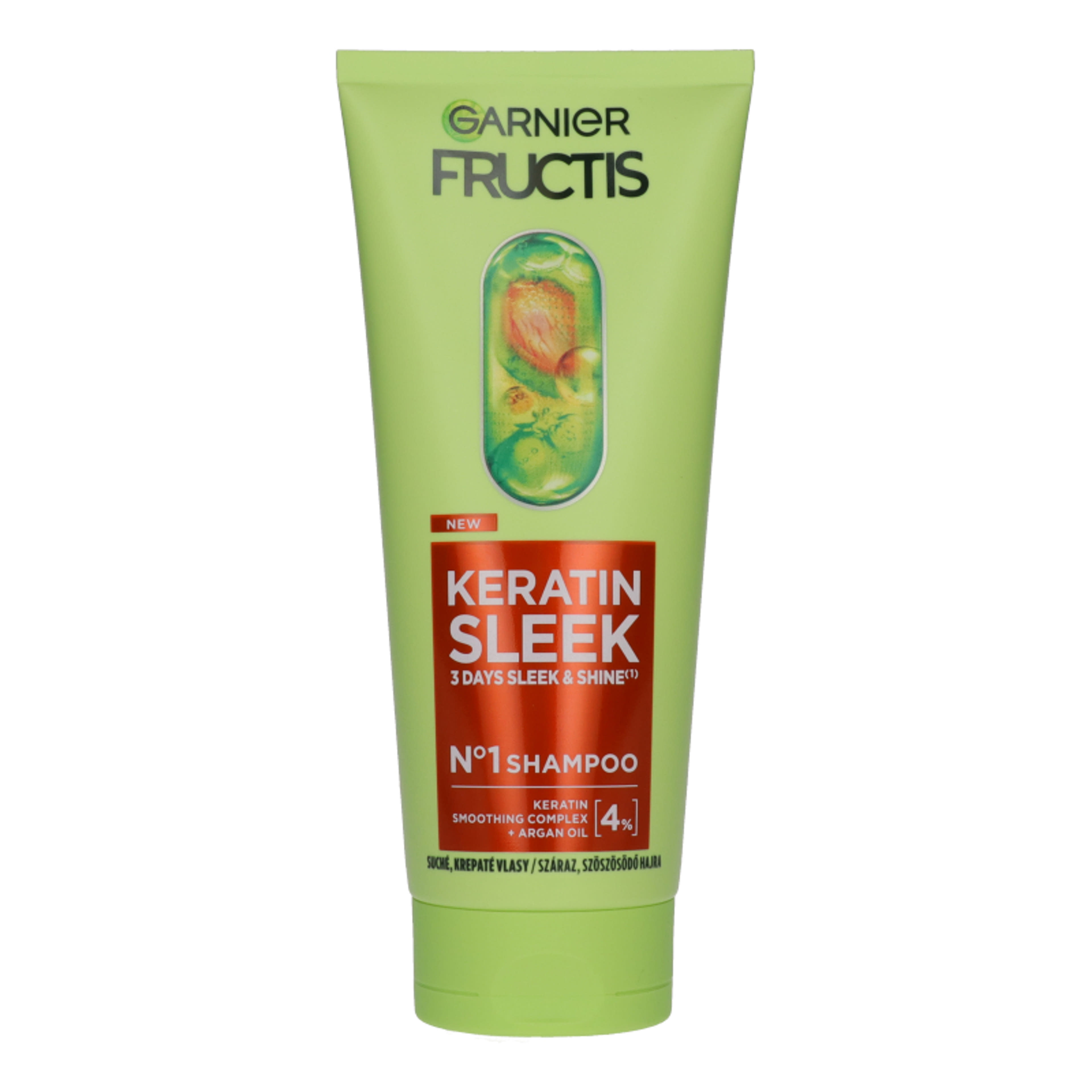 Garnier Fructis Keratin Sleek sampon - 200 ml
