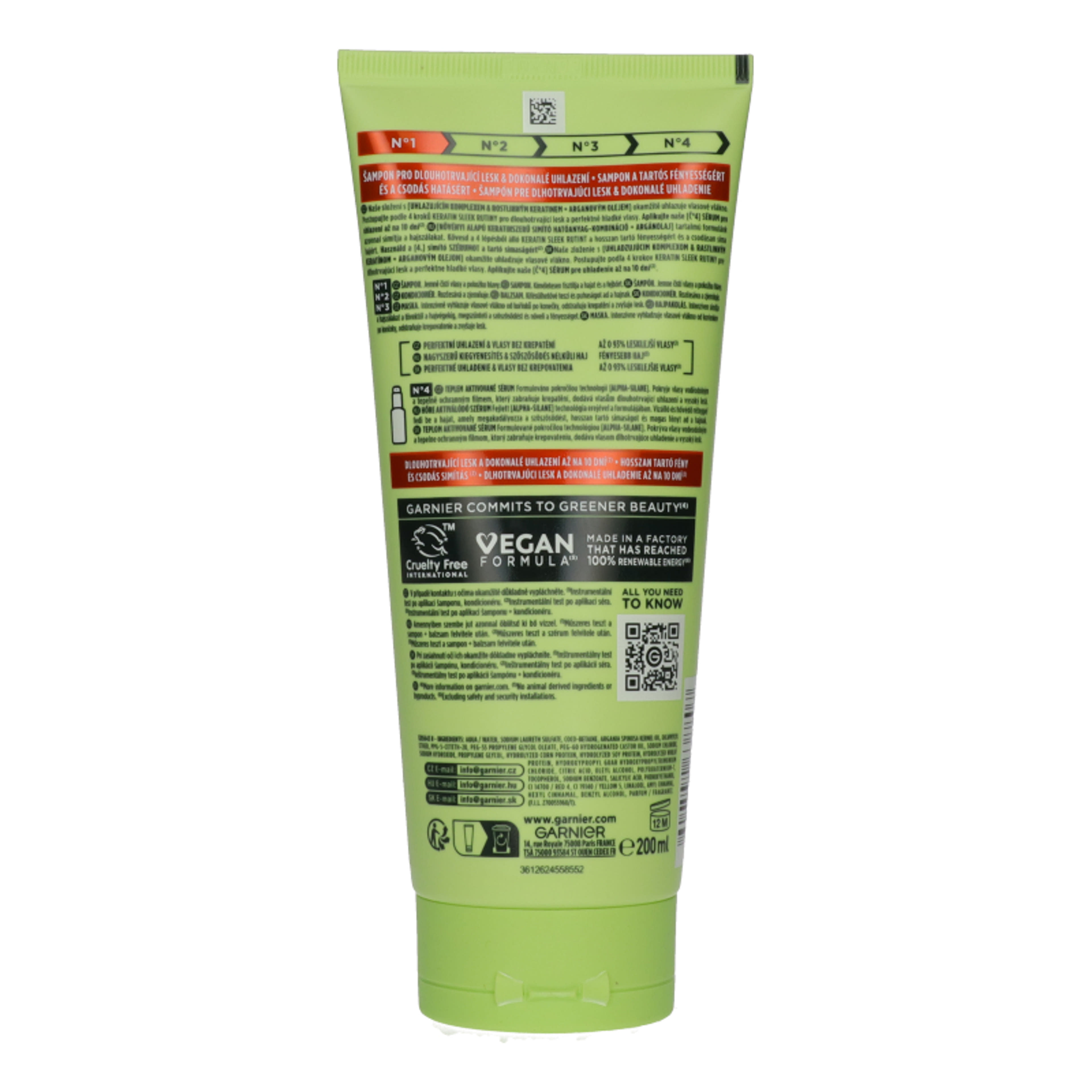 Garnier Fructis Keratin Sleek sampon - 200 ml-3