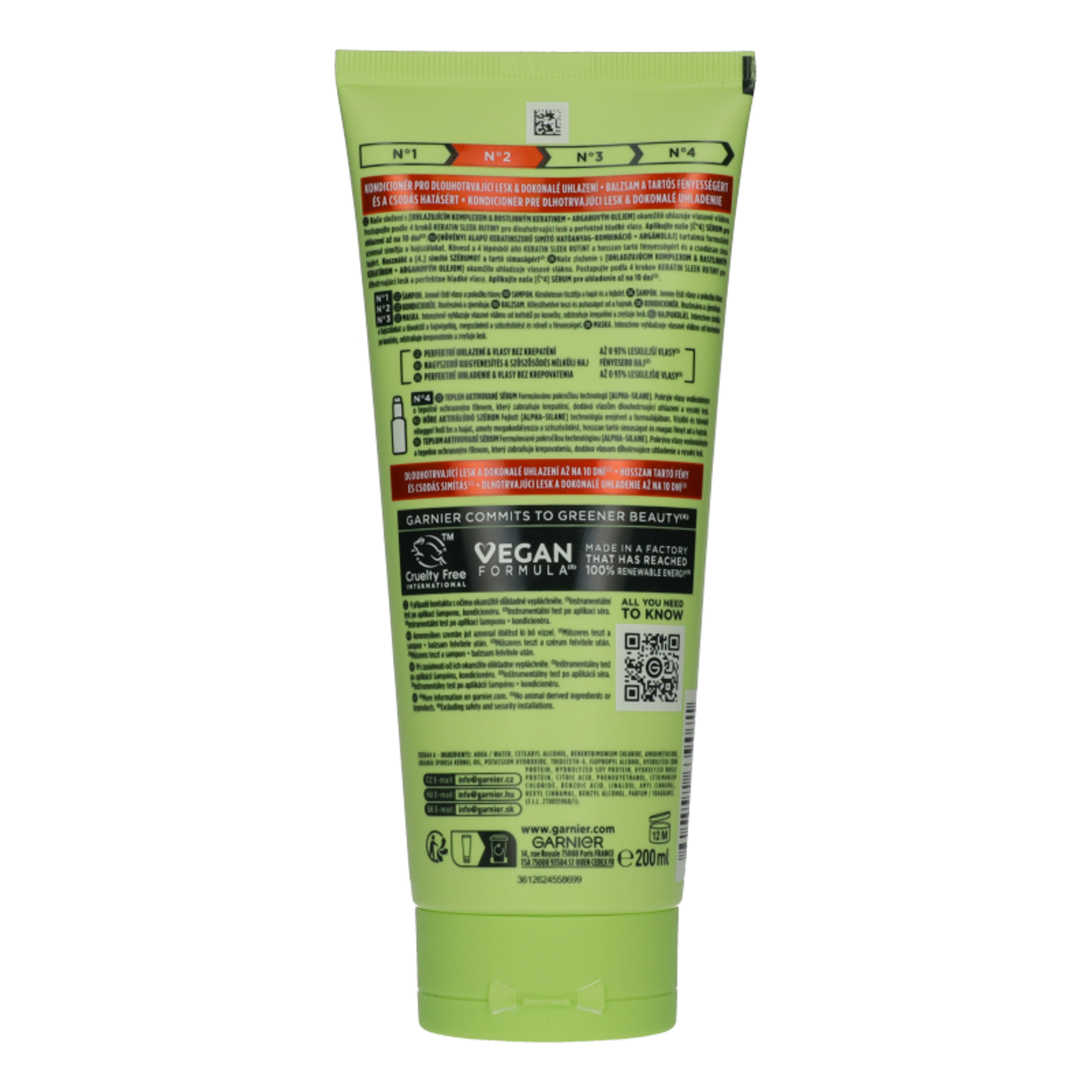 Garnier Fructis Keratin Sleek hajkondicionáló - 200 ml-3