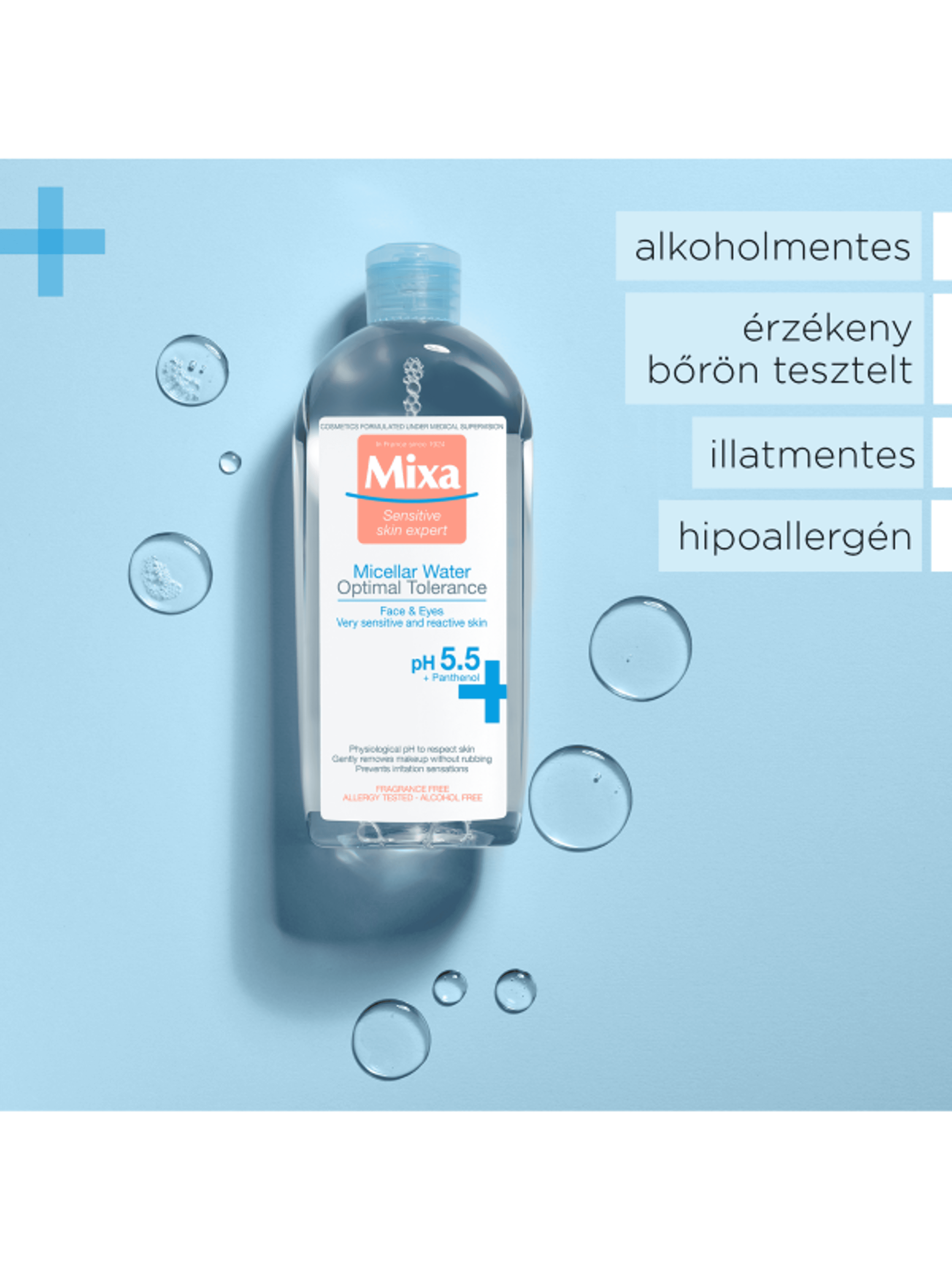 Mixa Optimal Tolerance micellás víz érzékeny és reaktív bőrre - 400 ml-4
