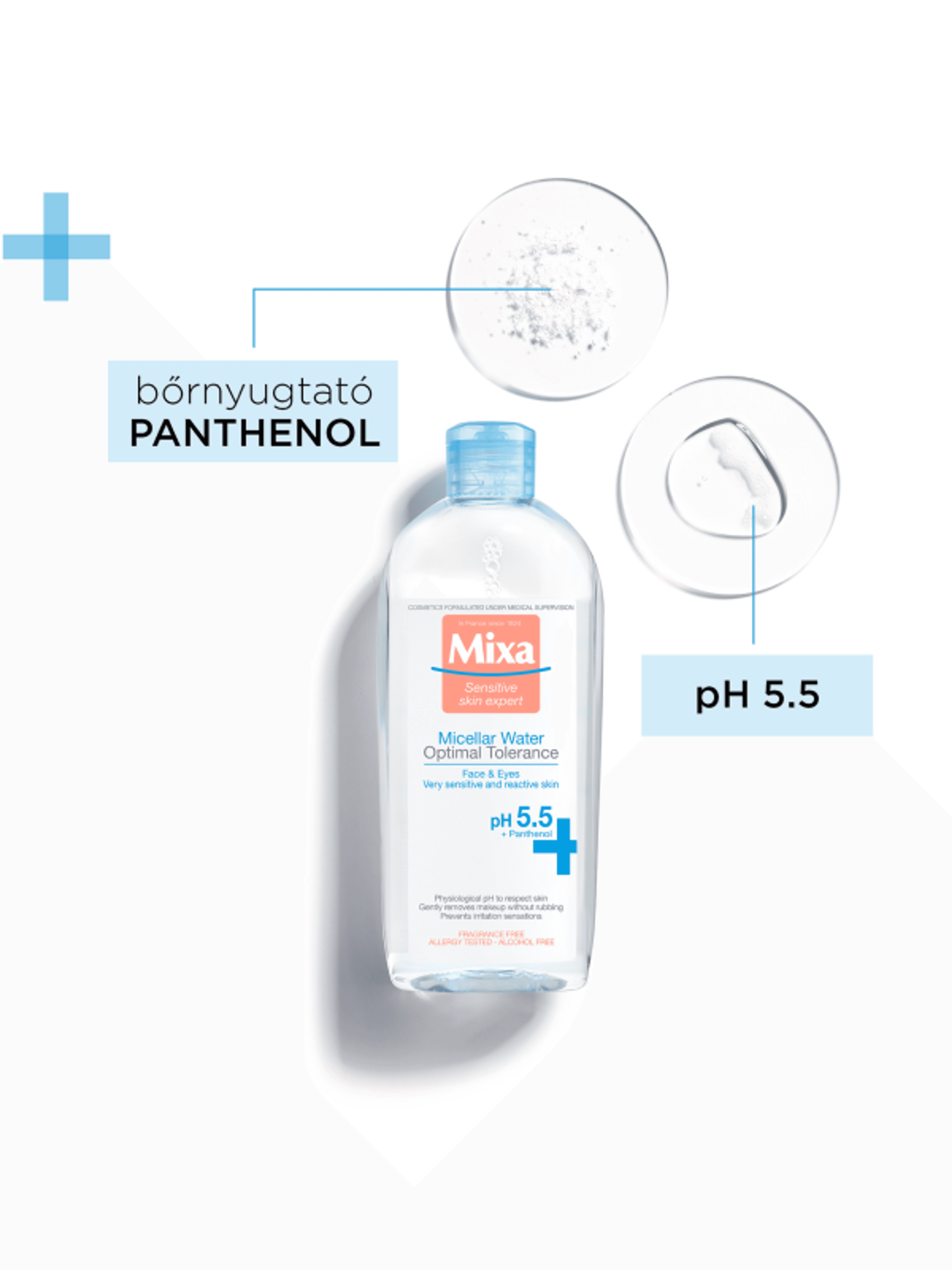 Mixa Optimal Tolerance micellás víz érzékeny és reaktív bőrre - 400 ml-5