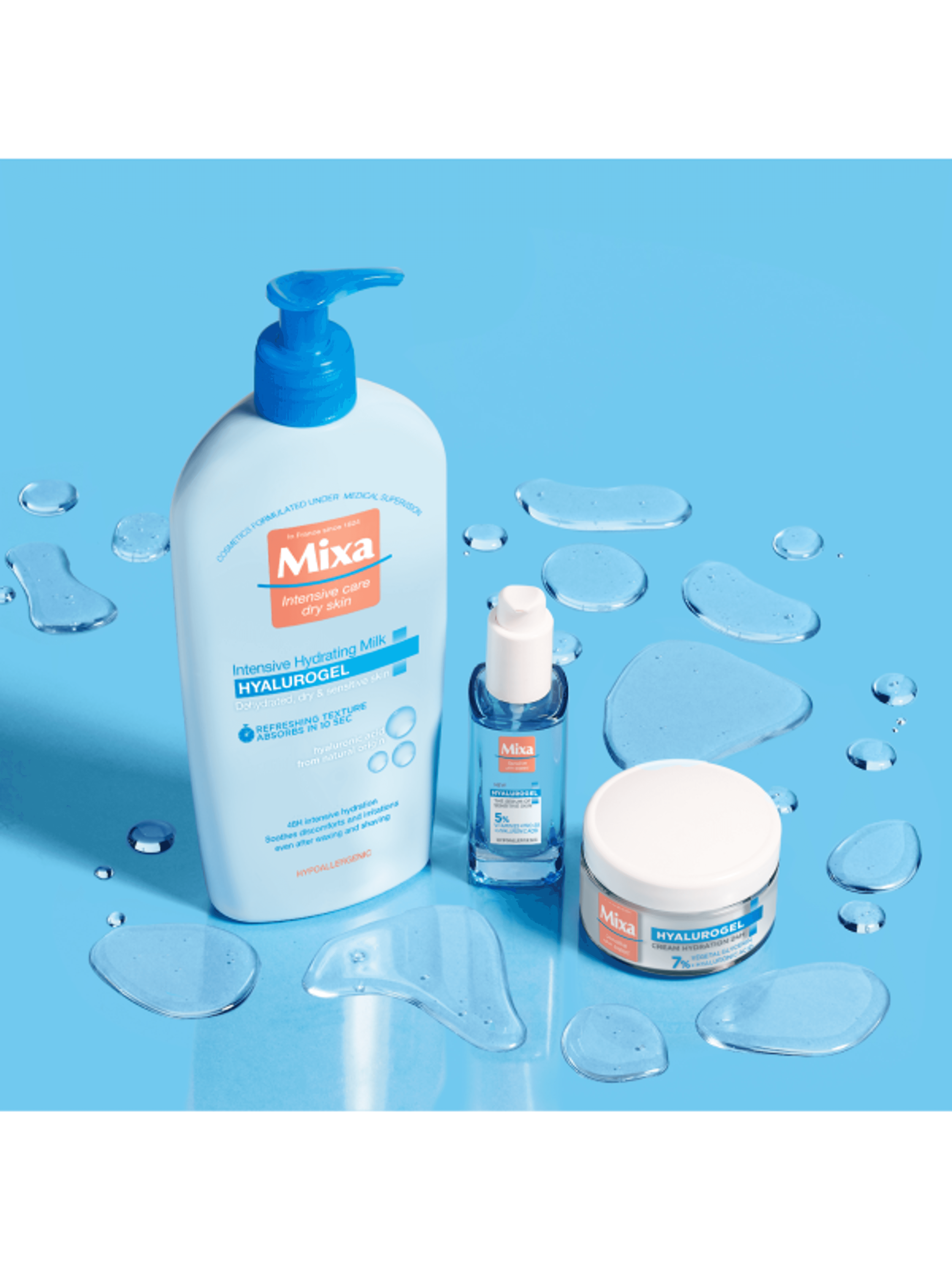 Mixa Hyalurogel intenzív hidratáló krém (7%) érzékeny és dehidratált bőrre - 50 ml-11