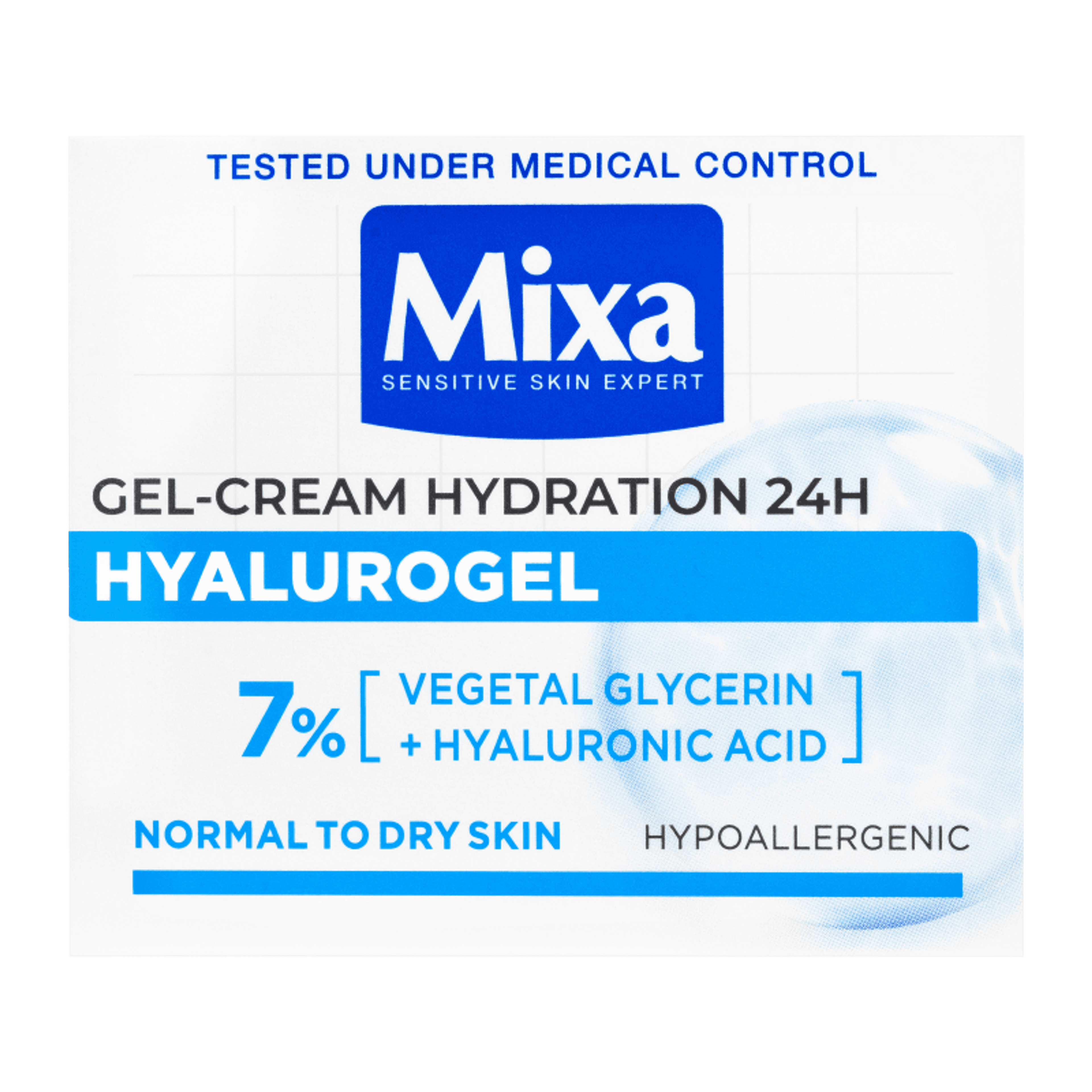 Mixa Hyalurogel könnyű hidratáló gél krém - 50 ml