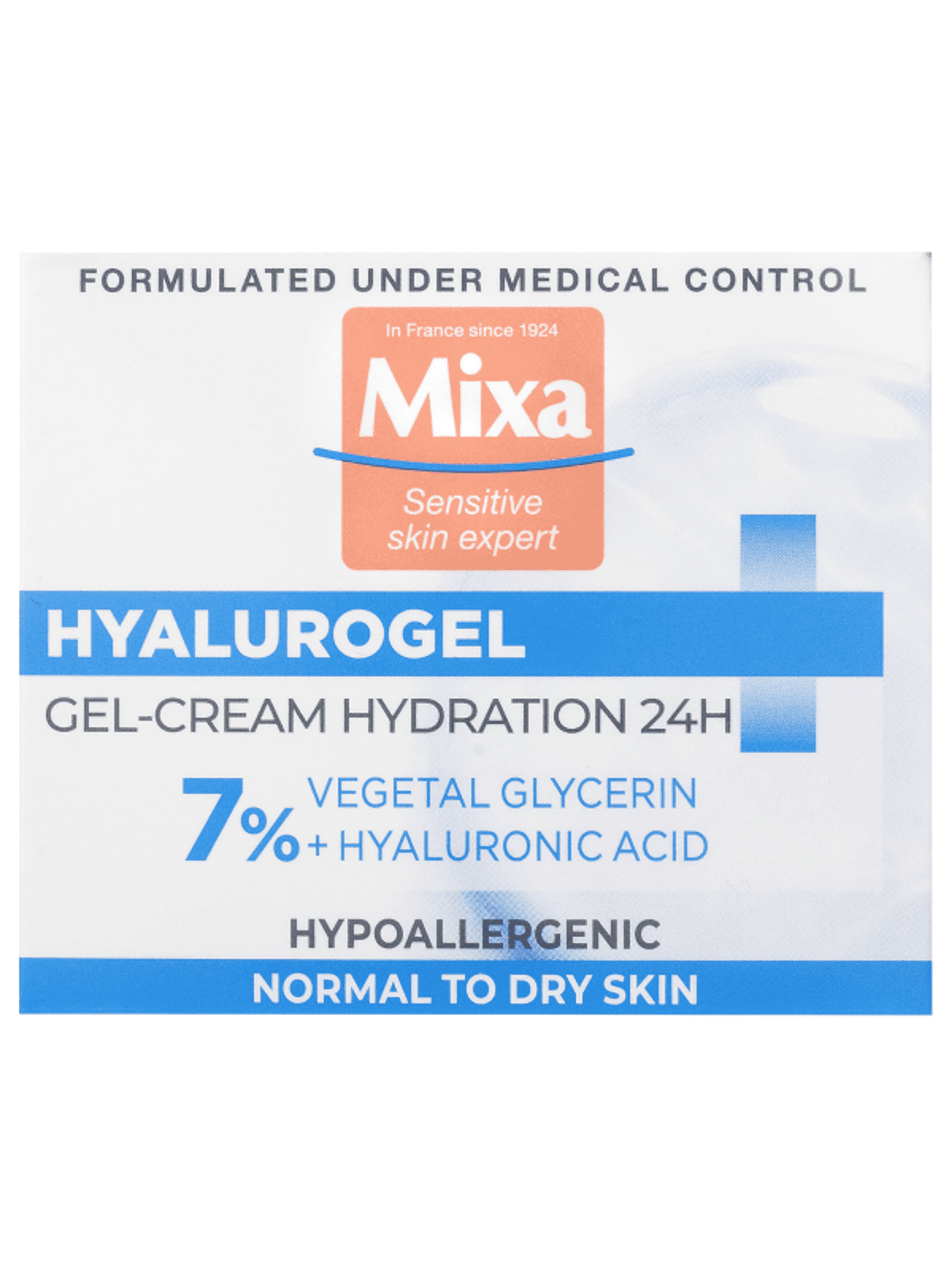 Mixa Hyalurogel intenzív hidratáló krém (7%) érzékeny és dehidratált bőrre - 50 ml-4