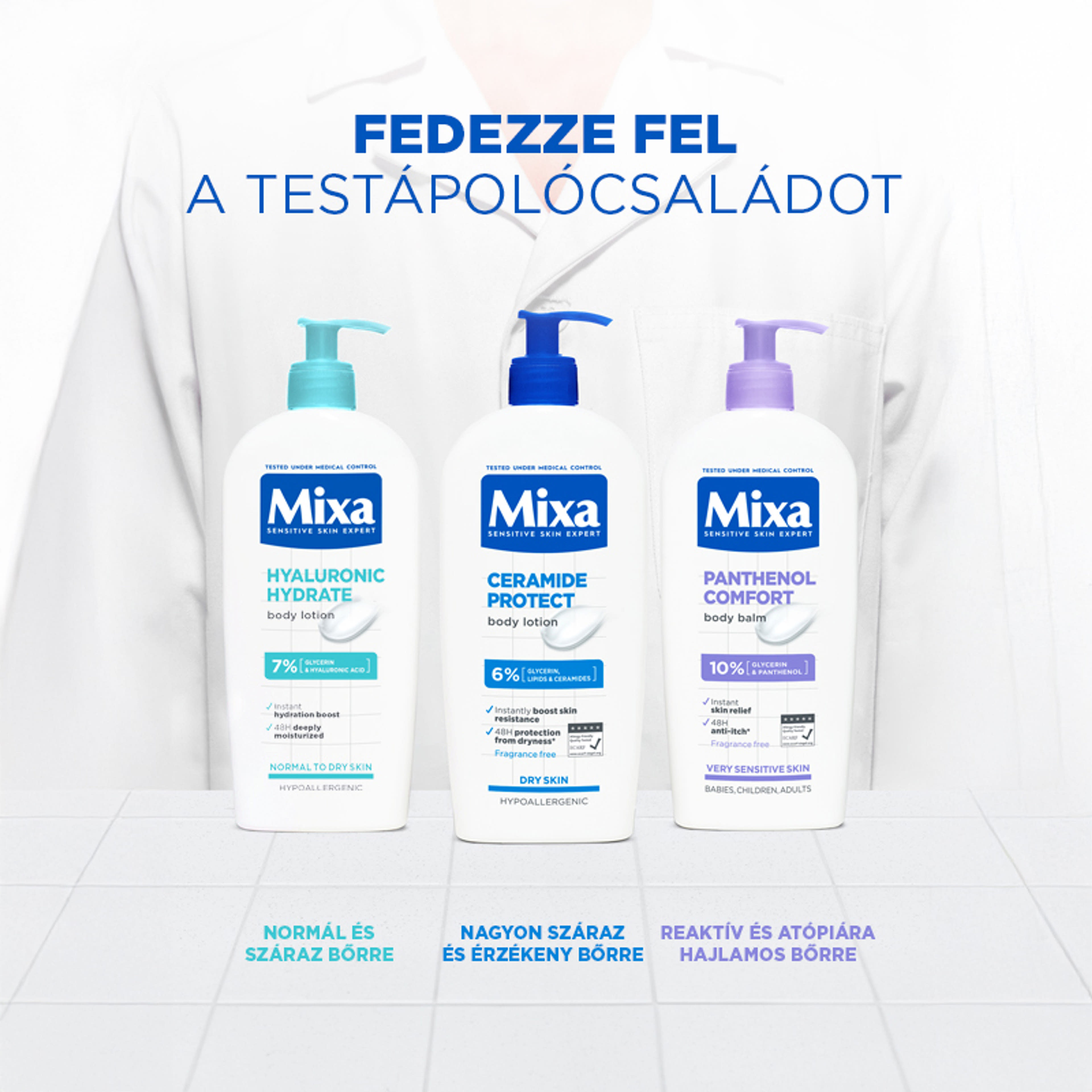 Mixa Ceramide testápoló - 400 ml-10