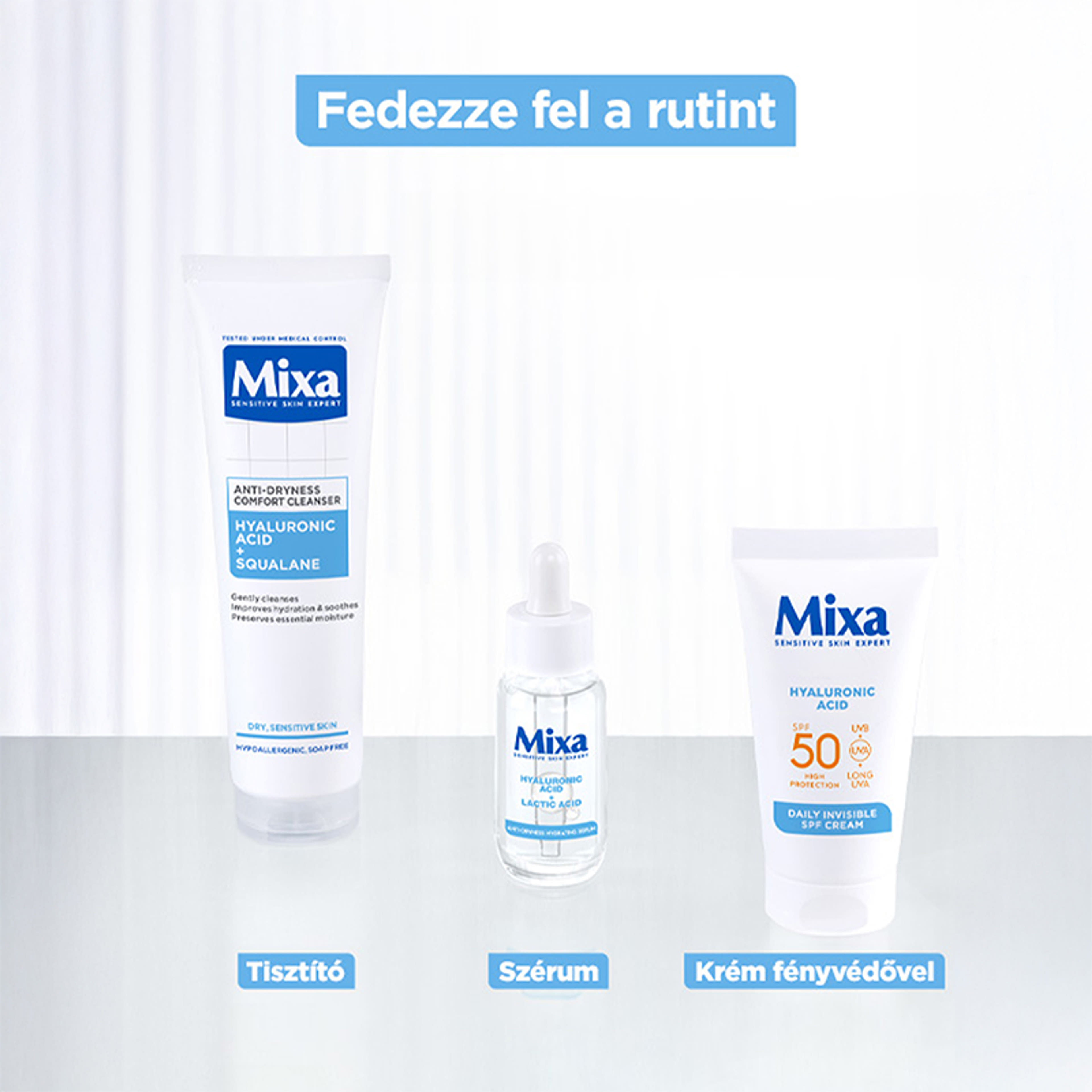 Mixa Hyaluronic Acid arckrém SPF50 - 50 ml-8