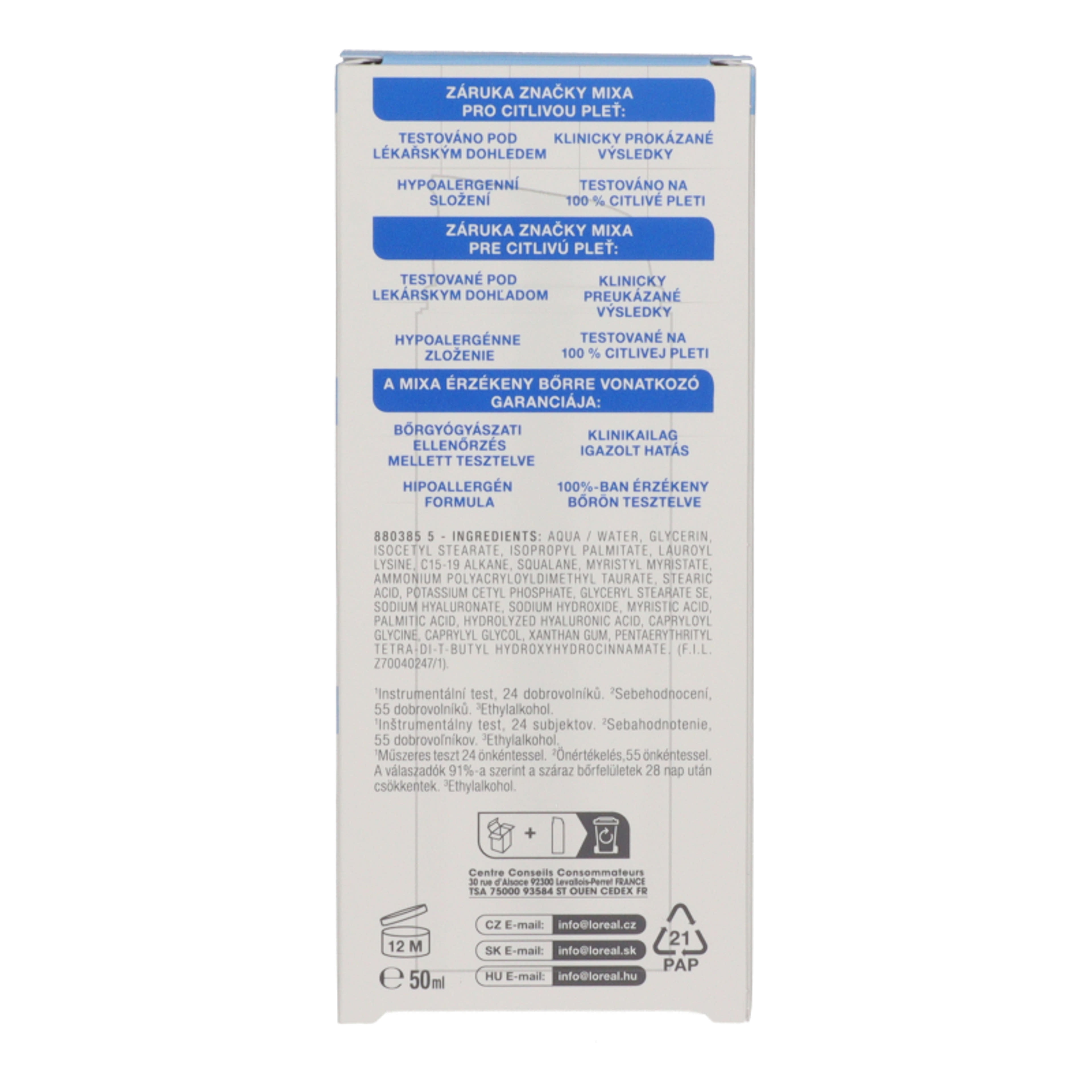 Mixa hidratáló fluid - 50 ml-3