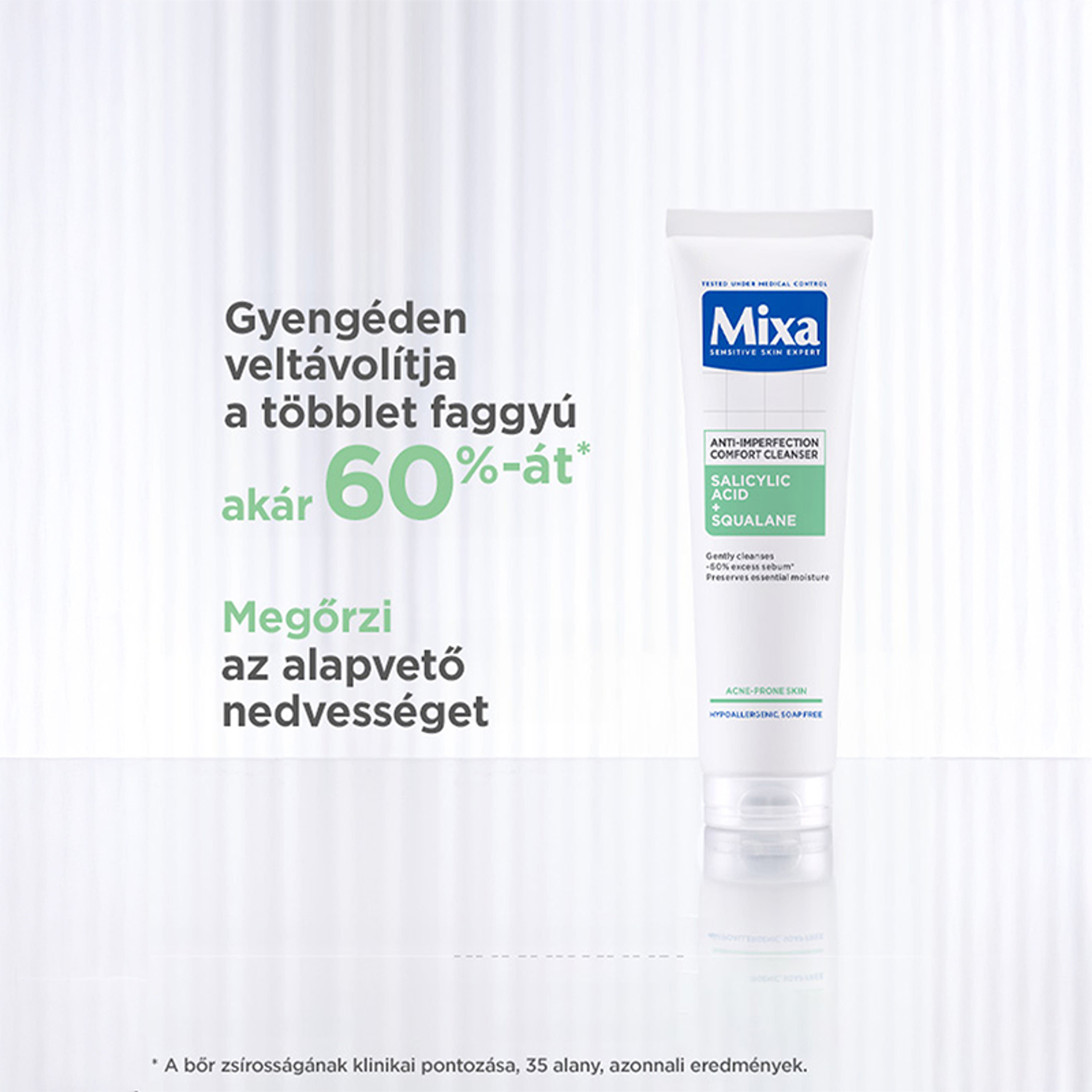 Mixa Salicylic Acid + Squalane Anti-Imperfection arctisztító gél - 150 ml-4