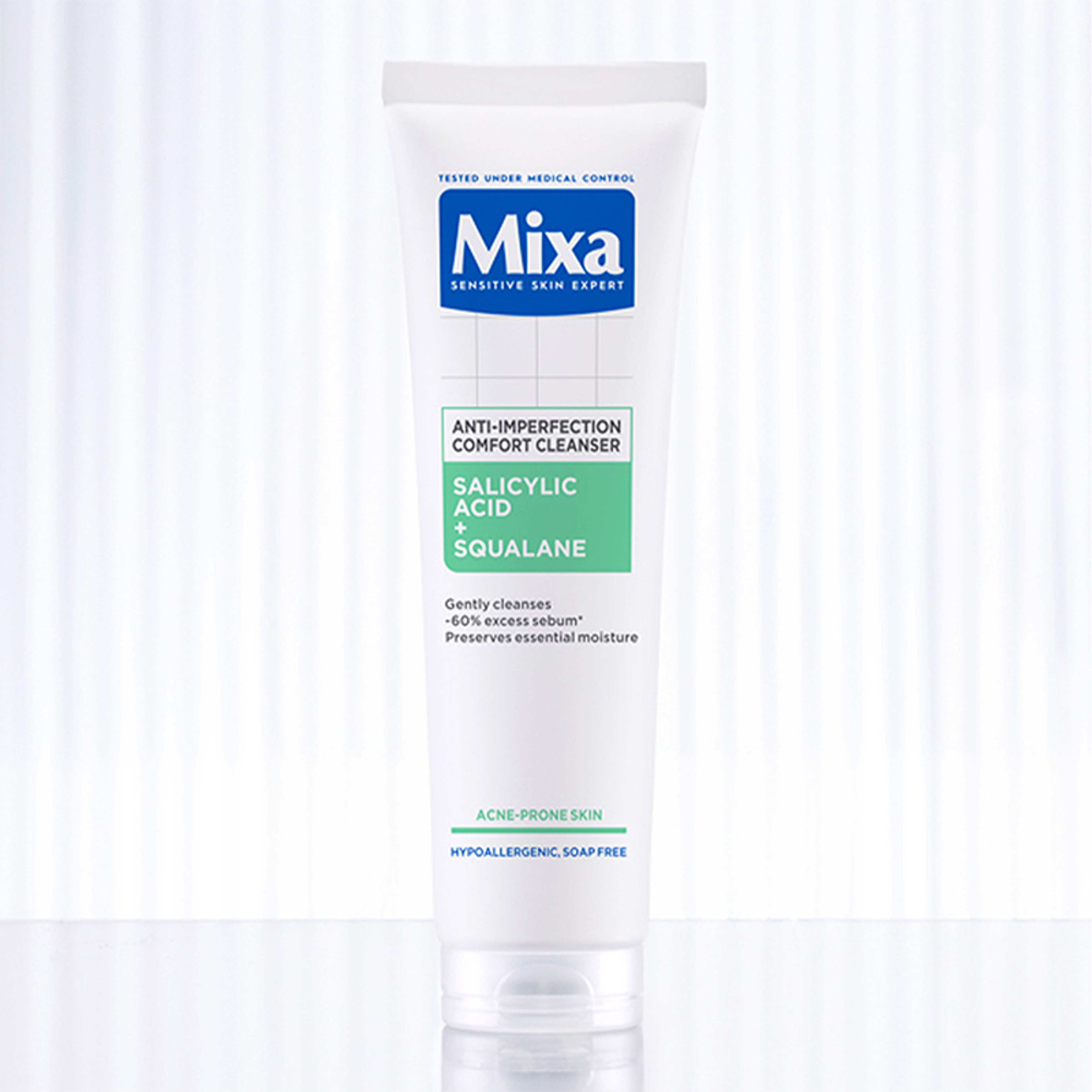 Mixa Salicylic Acid + Squalane Anti-Imperfection arctisztító gél - 150 ml-6