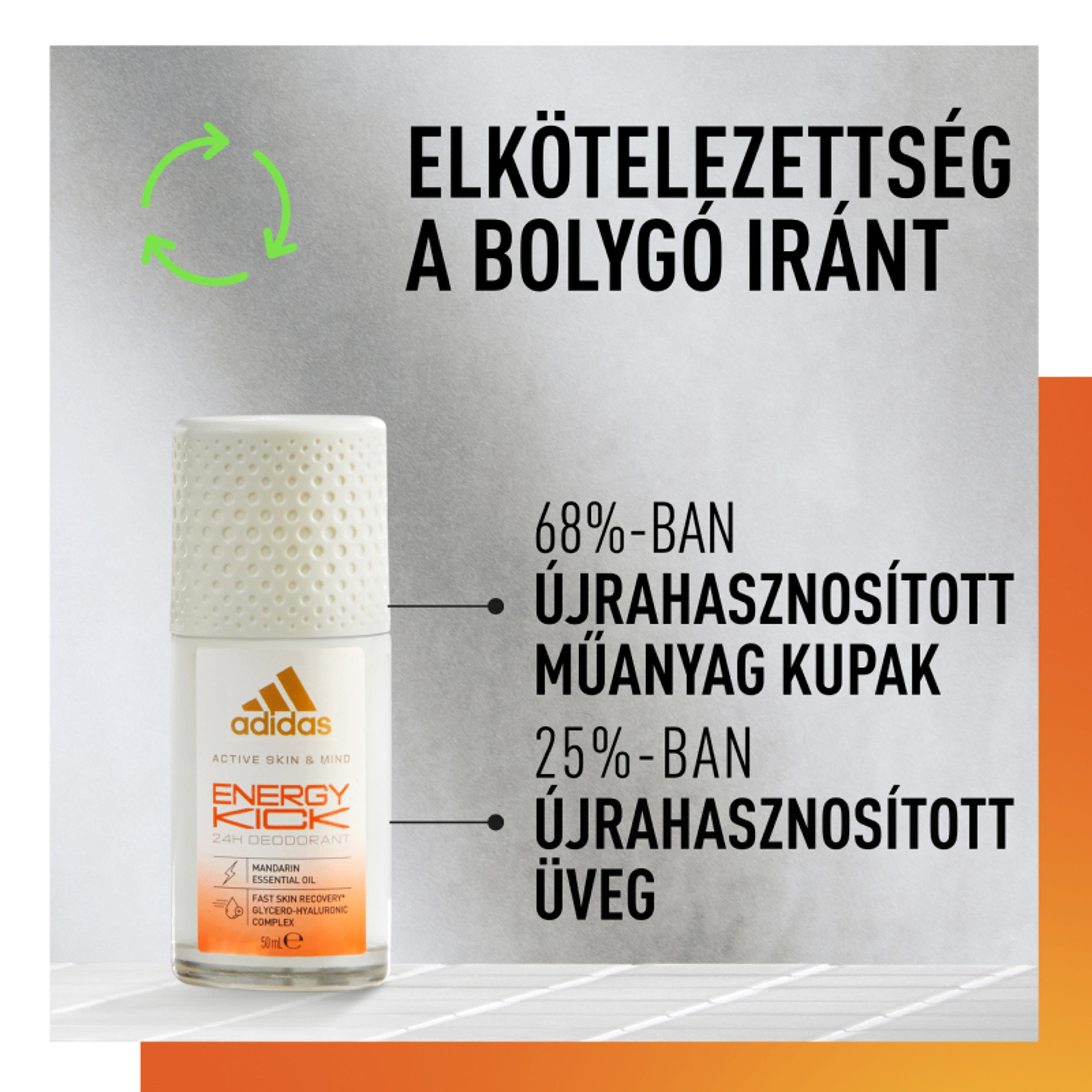 Adidas Active Skin&Mind Energy Kick unisex golyós dezodor - 50 ml-3