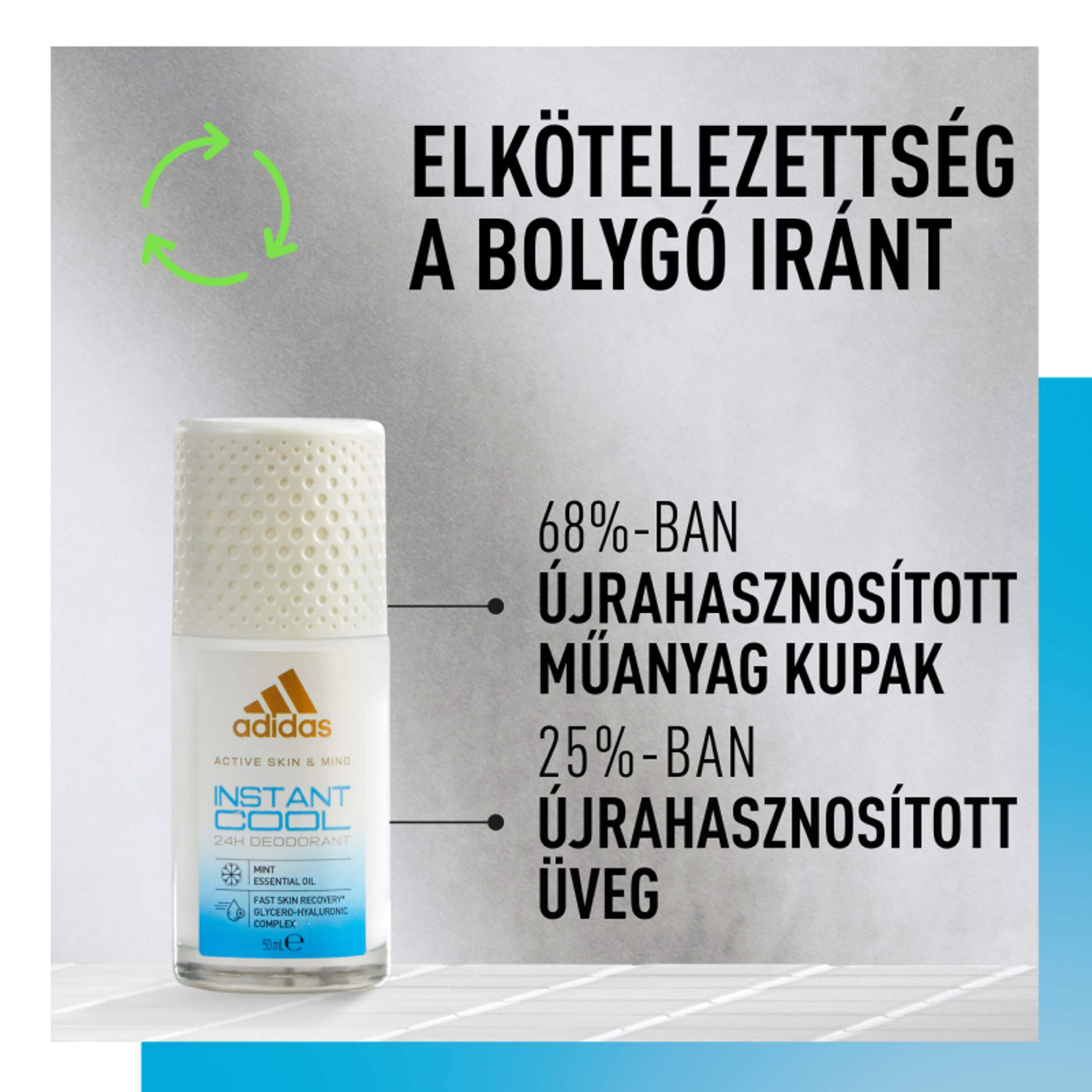 Adidas Active Skin&Mind Instant Cool unisex golyós dezodor - 50 ml-3