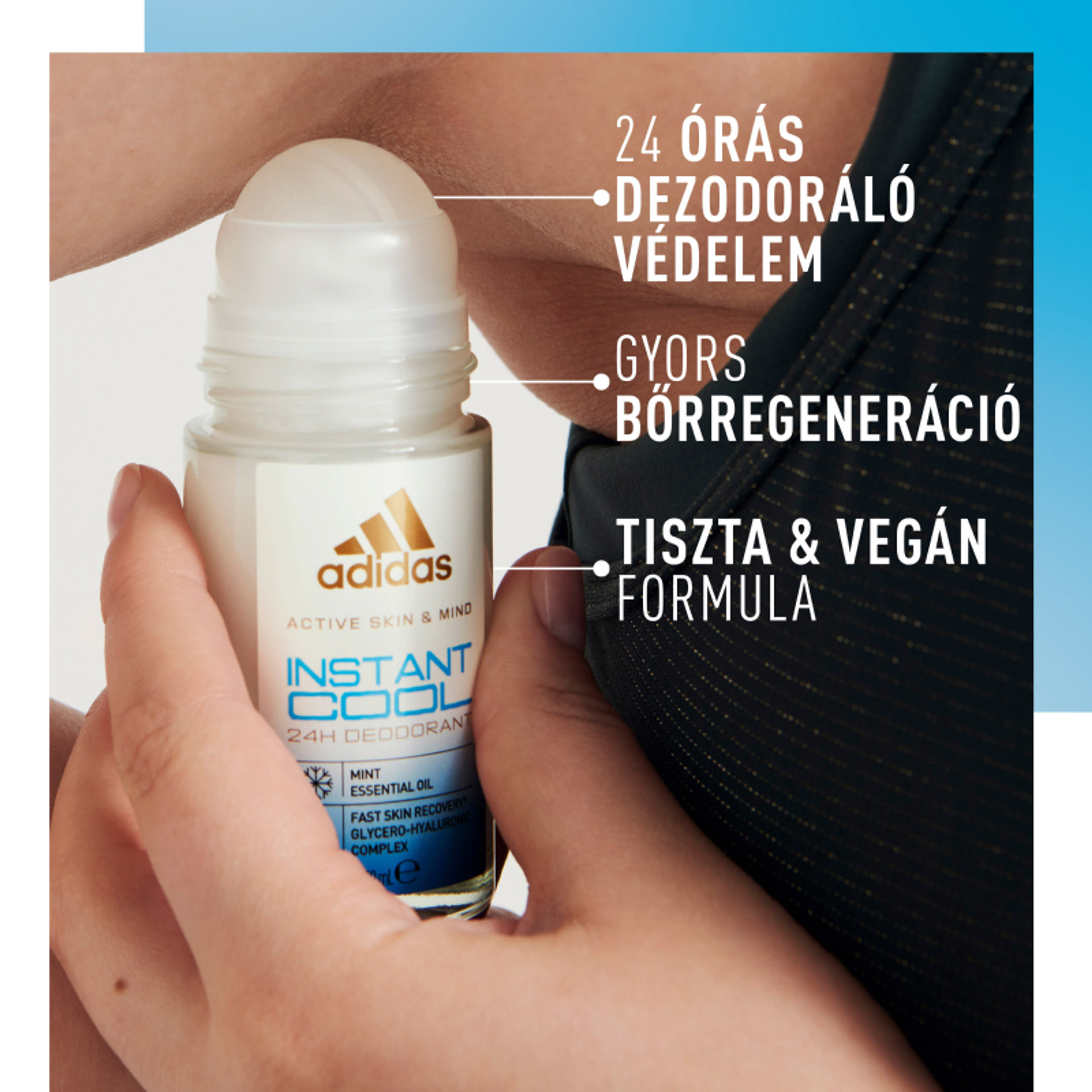 Adidas Active Skin&Mind Instant Cool unisex golyós dezodor - 50 ml-5