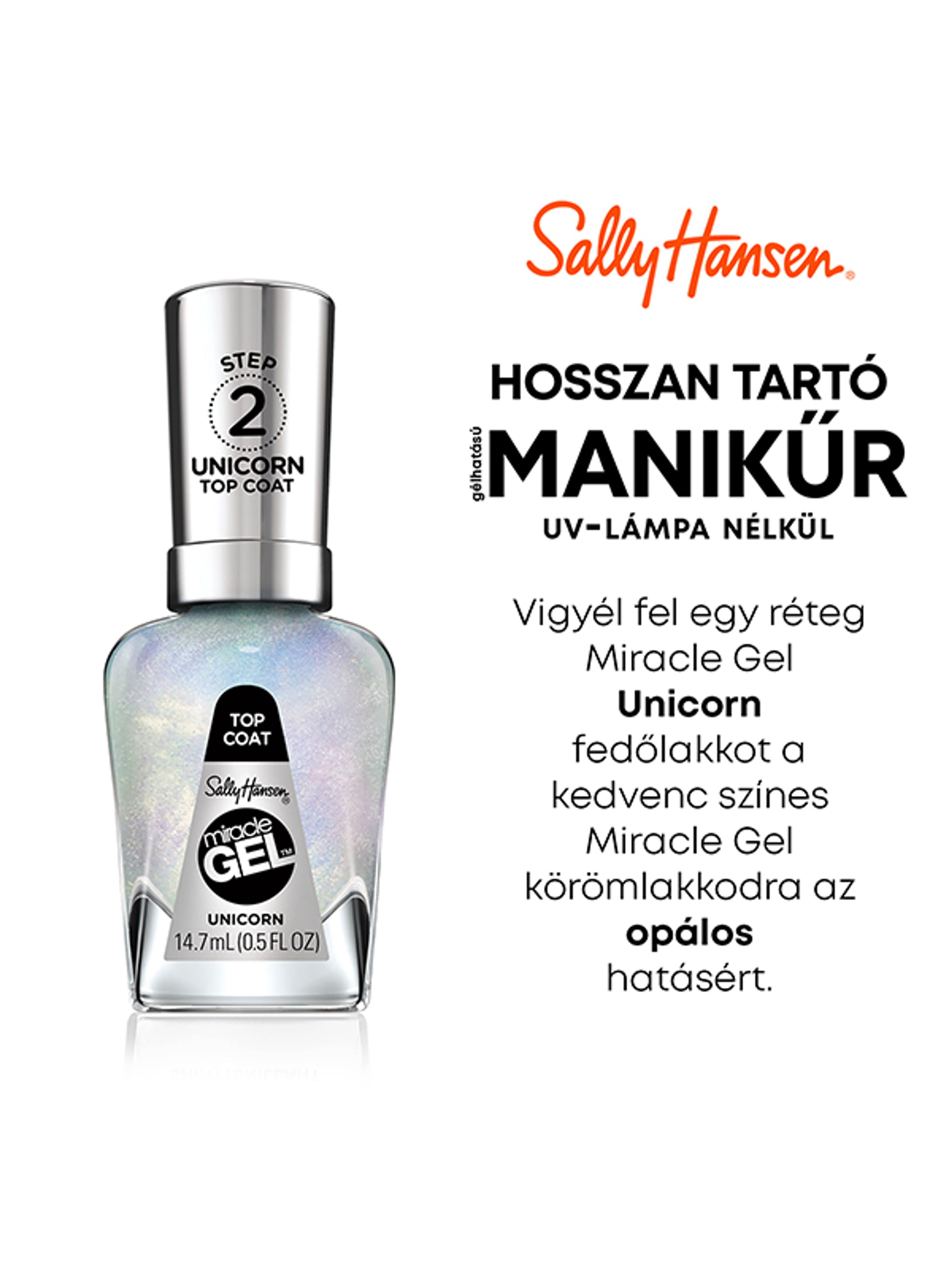 Sally Hansen Miracle Gel fedőlakk /106 - 1 db-2