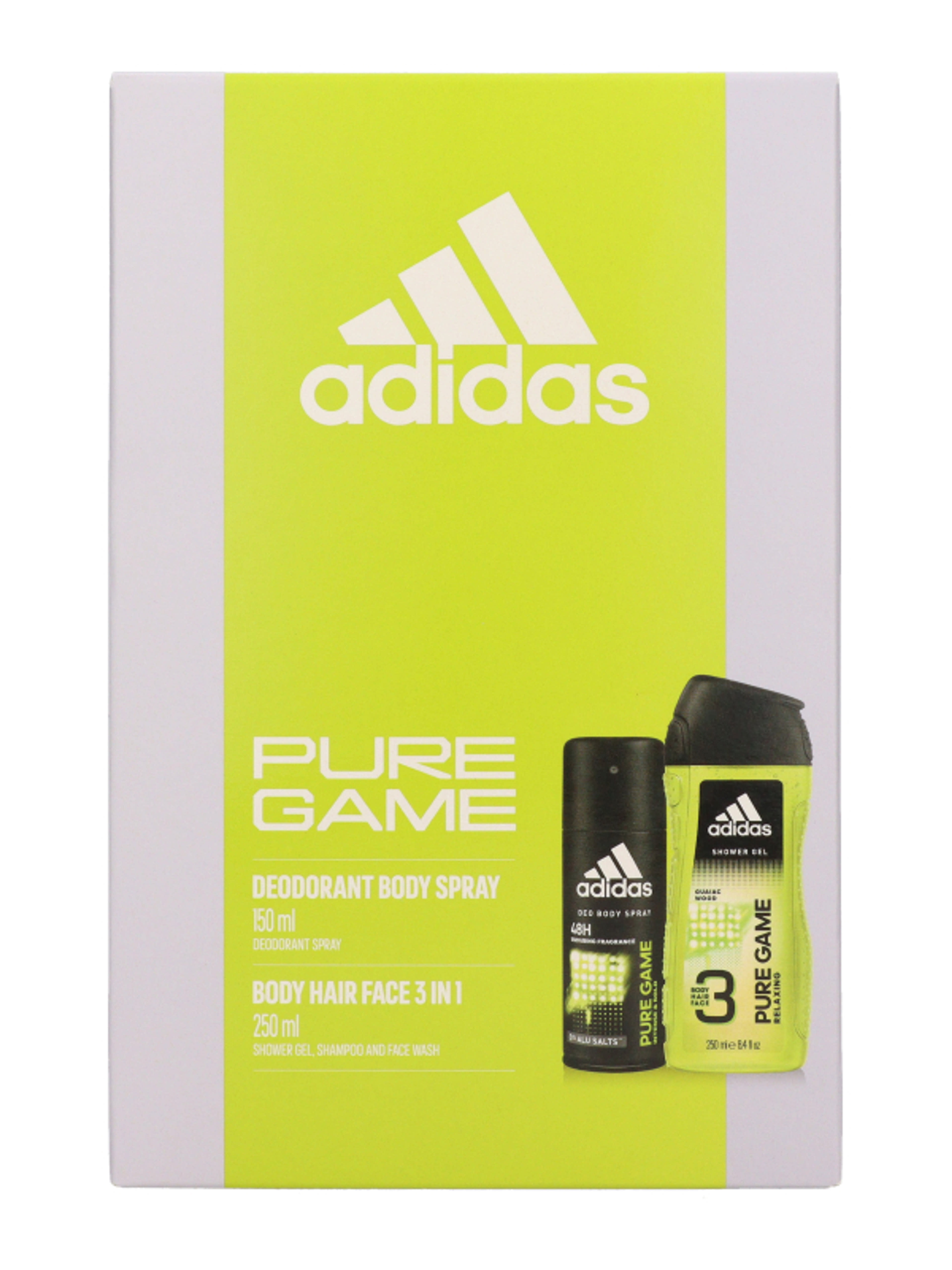 Adidas Pure Game ajándékcsomag (deo+tusfürdő) - 1 db-3