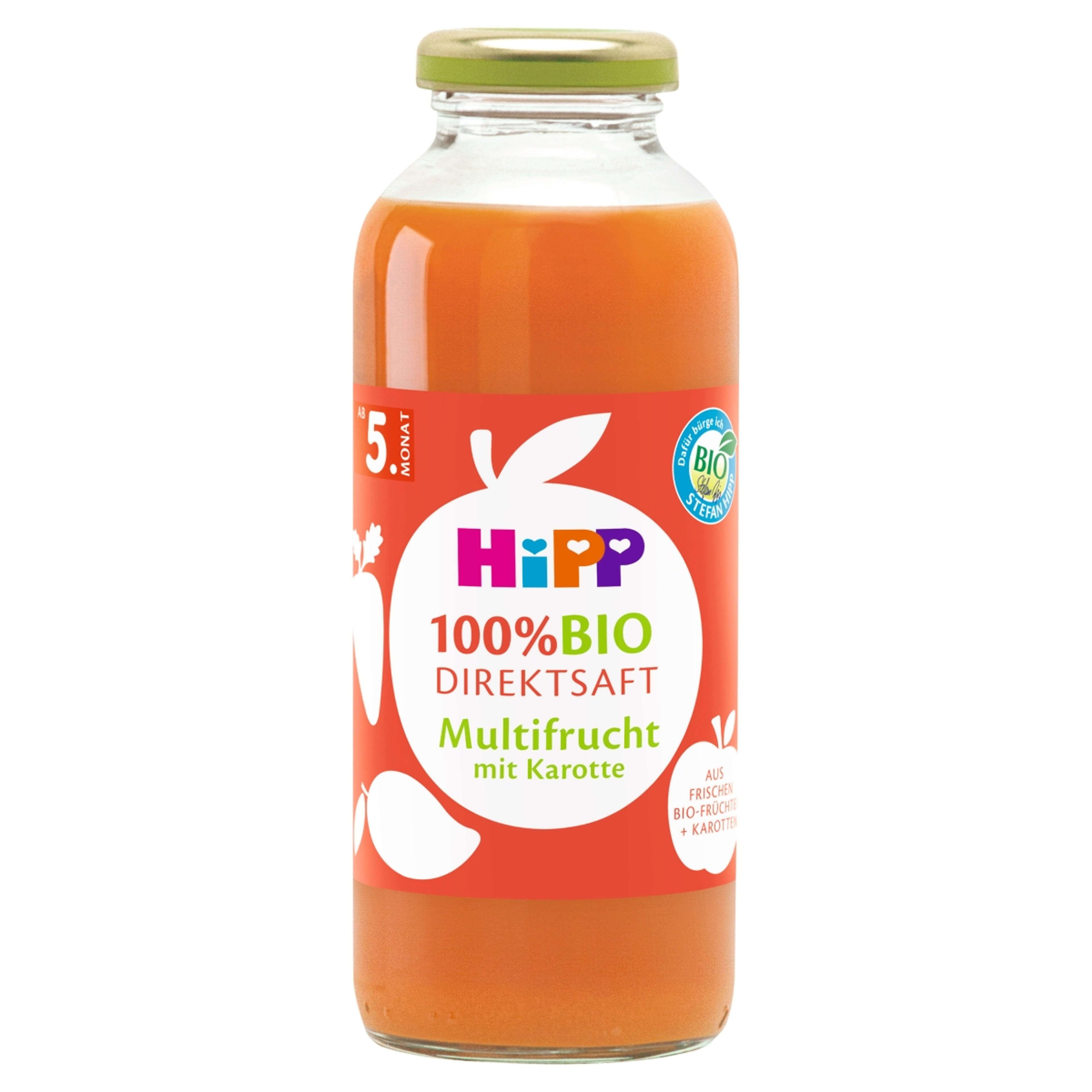 HiPP Bio Direktsaft 100% vegyes gyümölcslé, 5 hónapos kortól - 330 ml