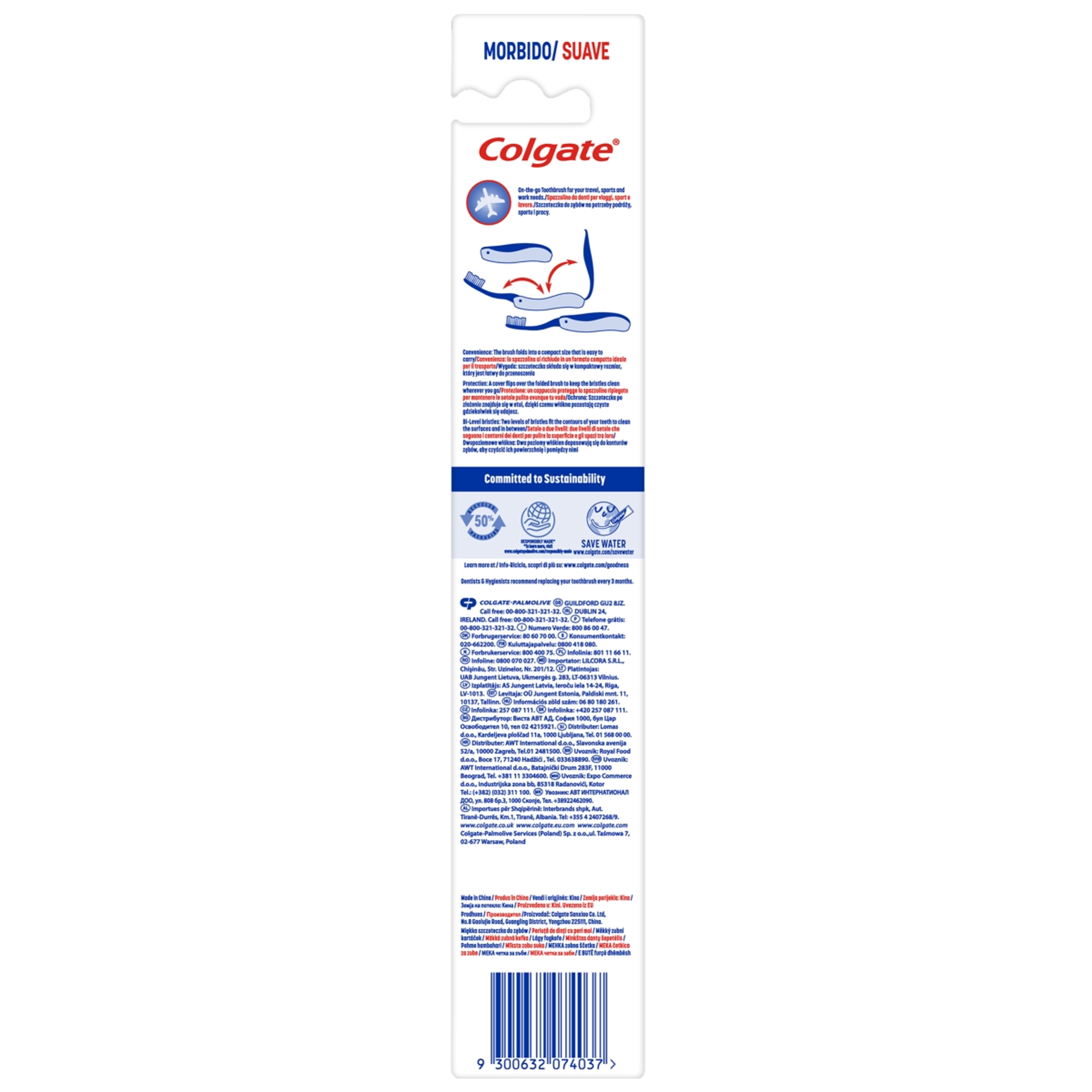 Colgate Soft összecsukható utazó fogkefe - 1 db-4