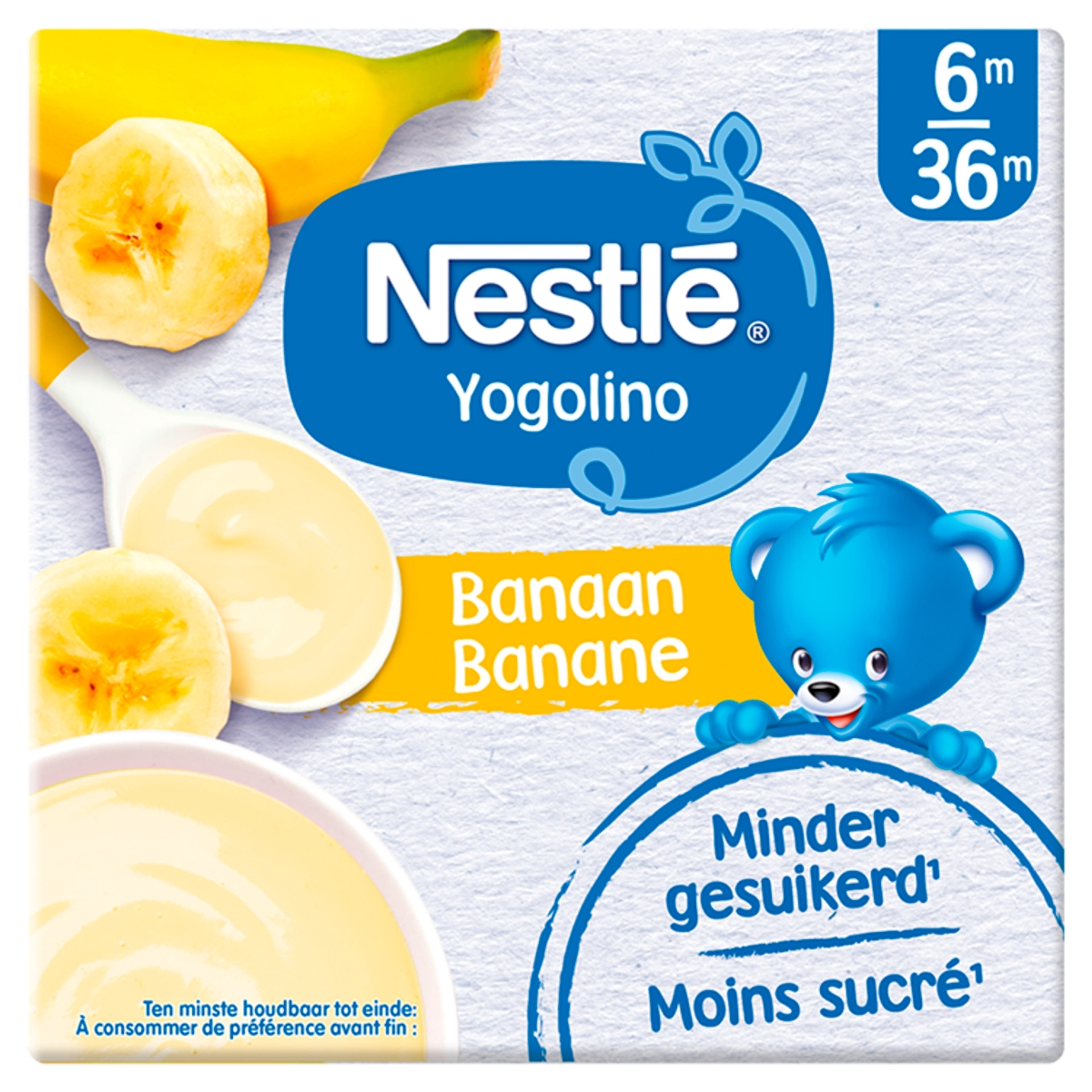 Nestle Yogolino 6 hónapos kortól  banános 4*100g - 400 g-1