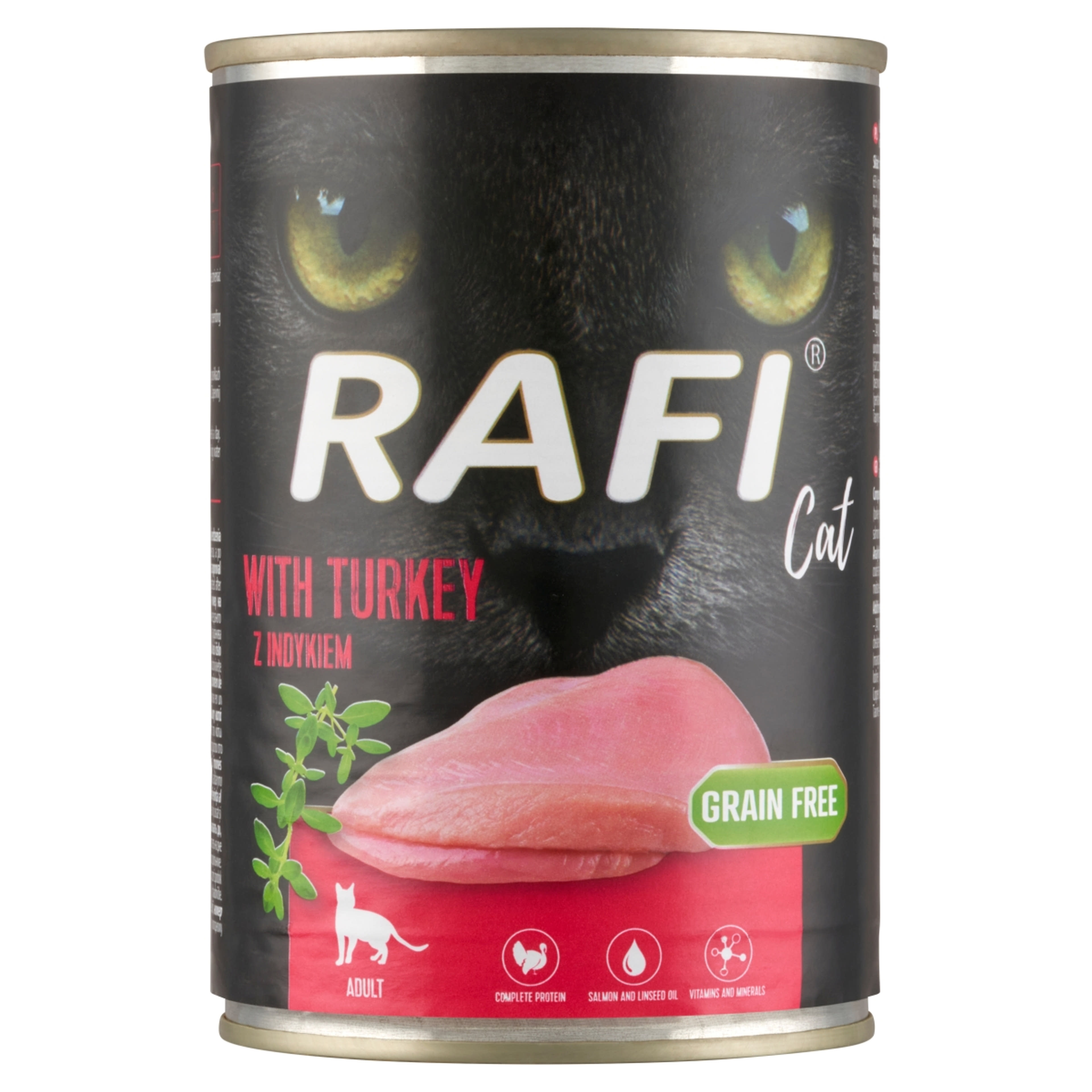 Rafi Cat Adult Grain Free pástétom macskáknak, pulyka - 400 g-1