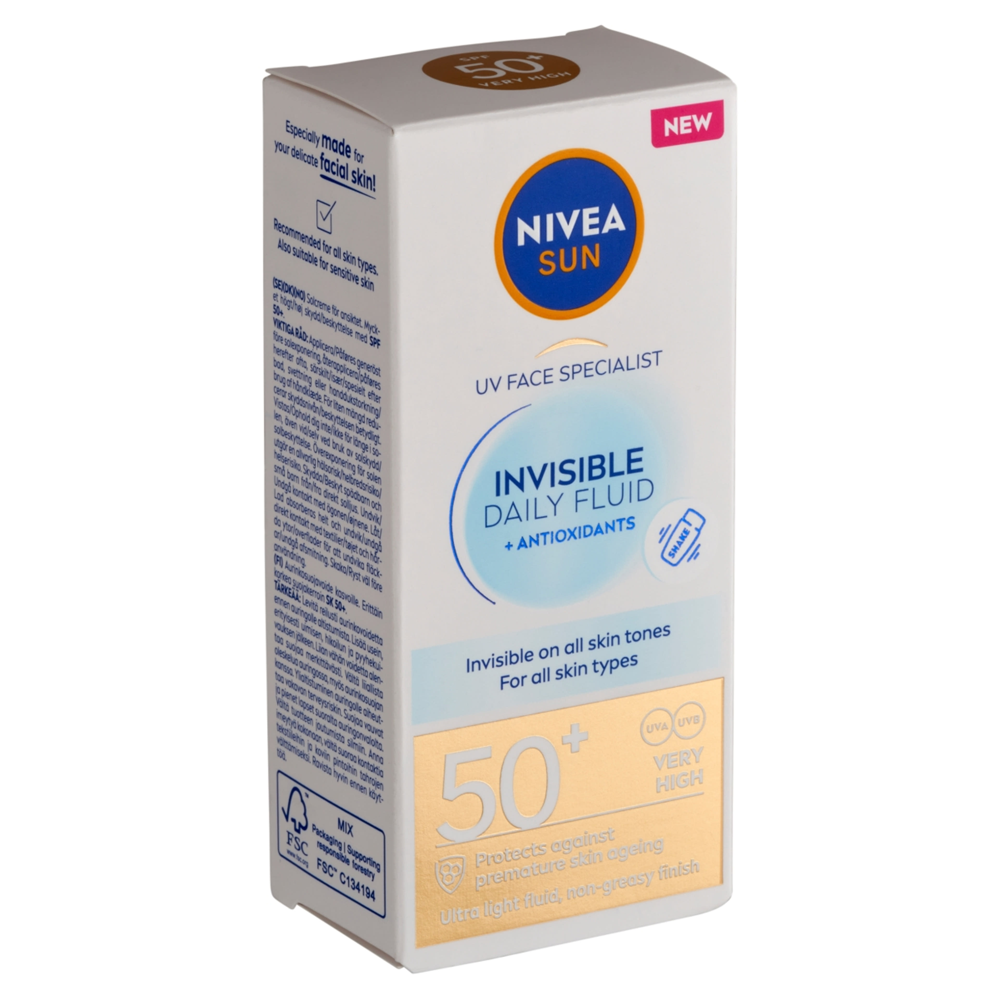 Nivea Sun Invisible Daily napozó fluid FF50+ - 40 ml-3