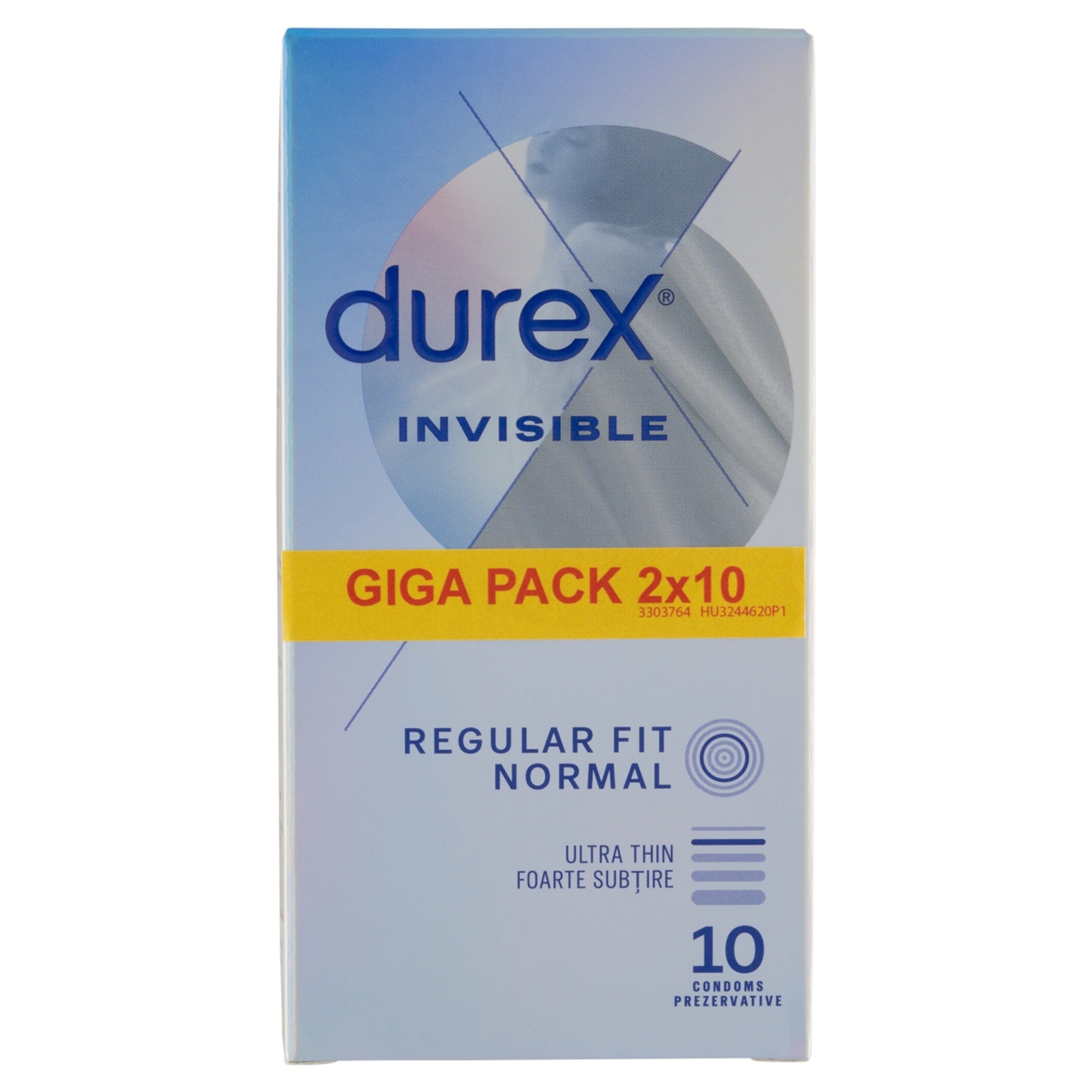 Durex Invisible Regular Fit óvszer - 20 db