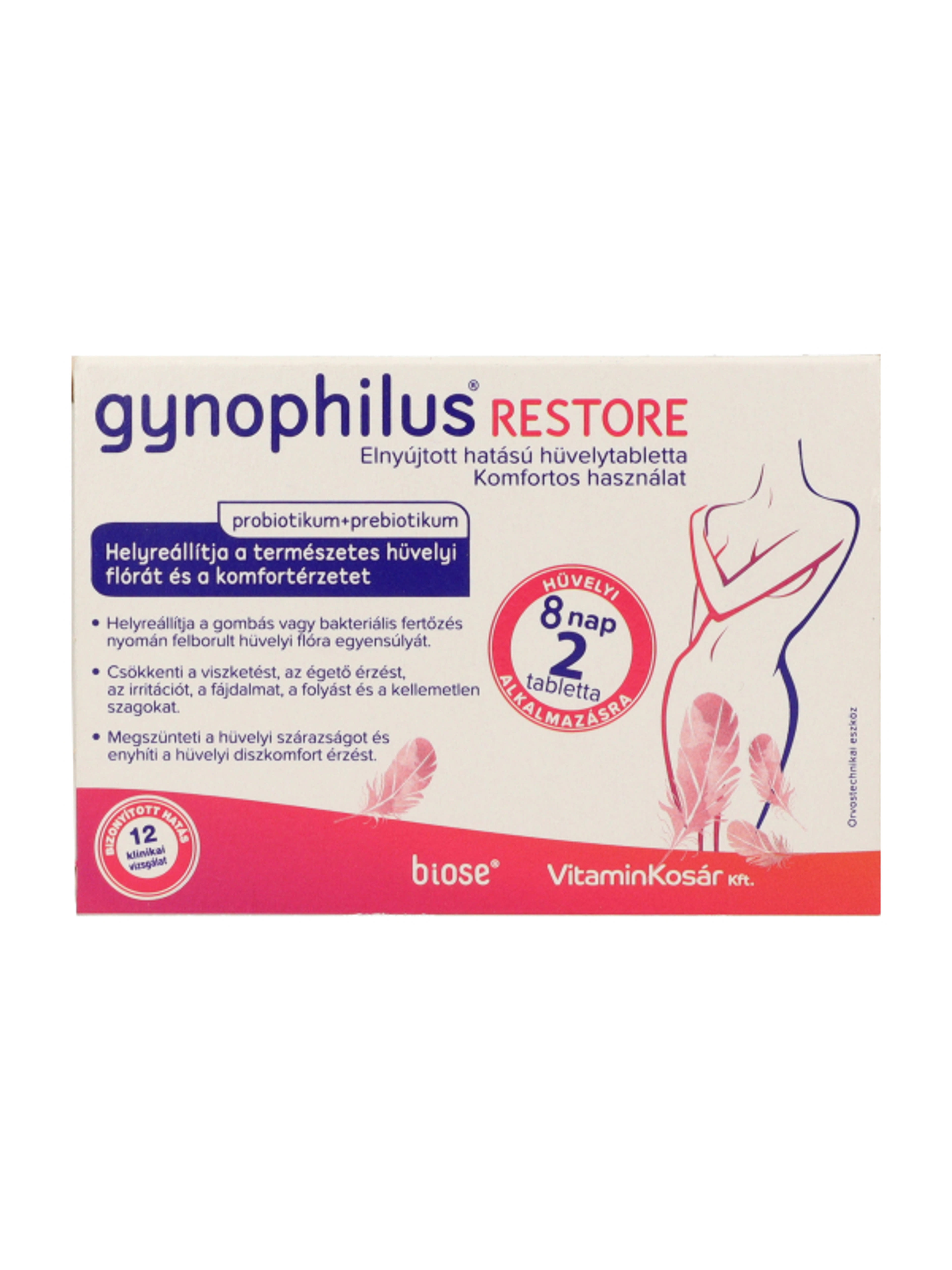 Gynophilus Restore hüvelytabletta - 2 db-2