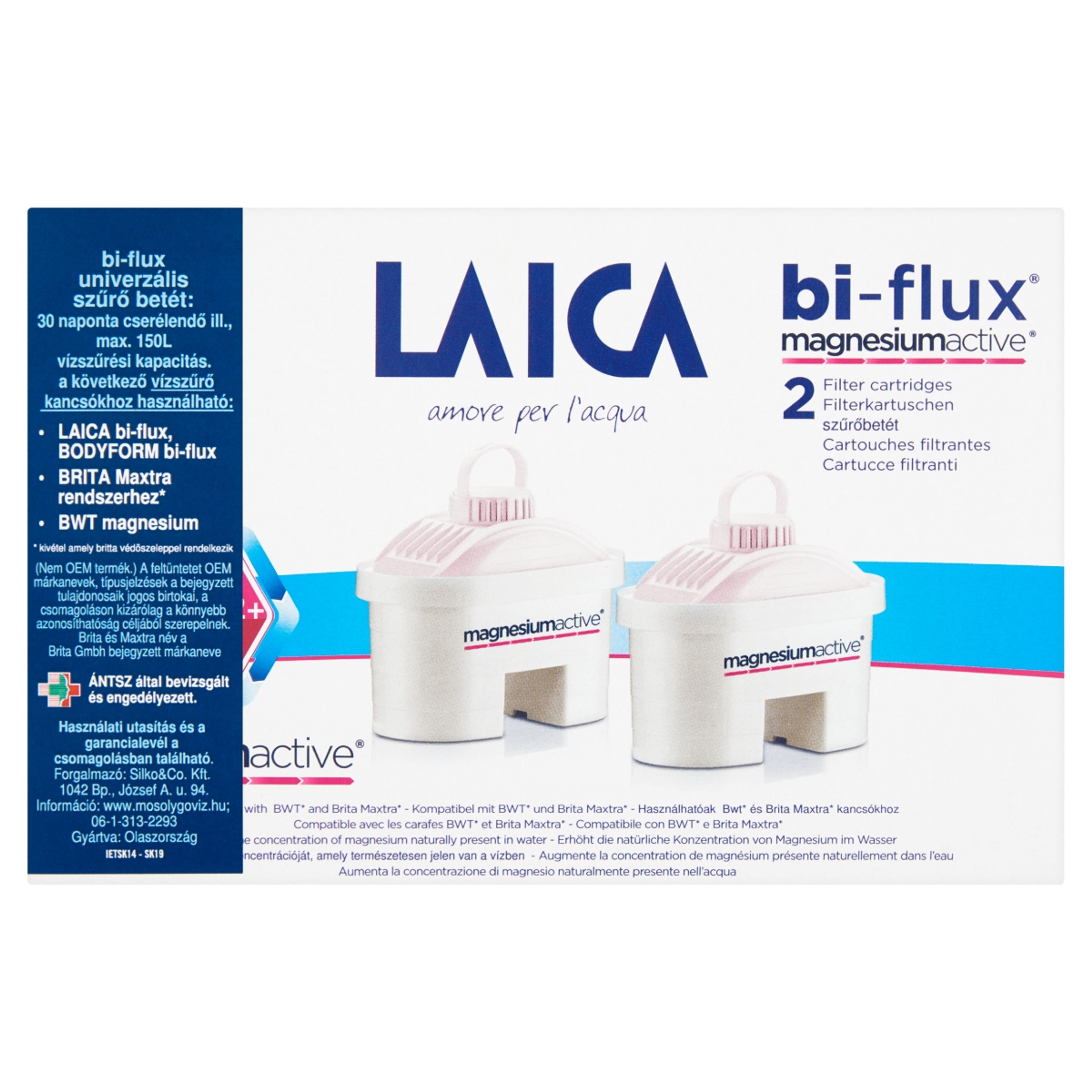 Laica Bi-Flux Mg Active Vízszűrőbetét - 2 db