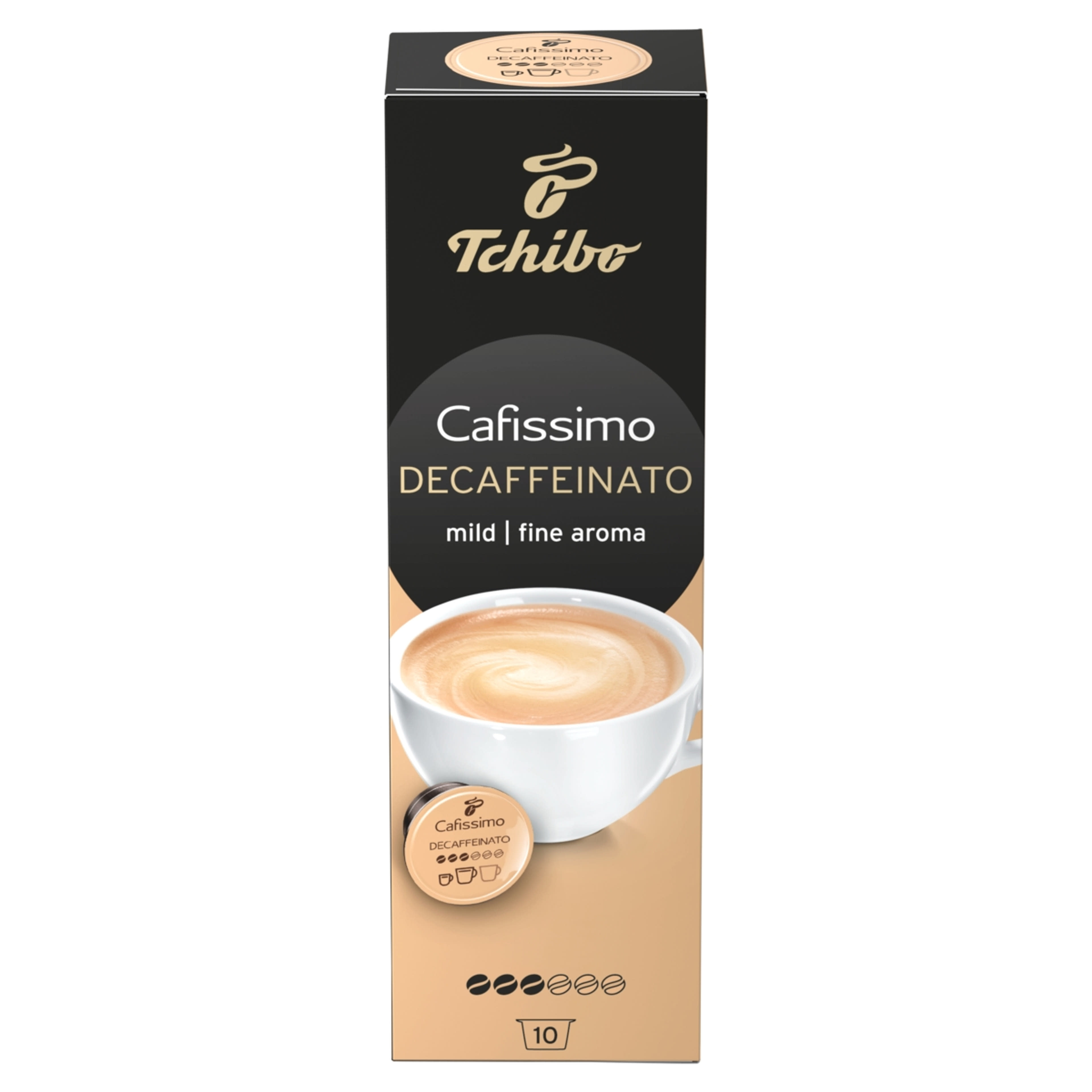 Tchibo Caffe Crema Decaffeinated Cafissimo kávékapszula - 10 db