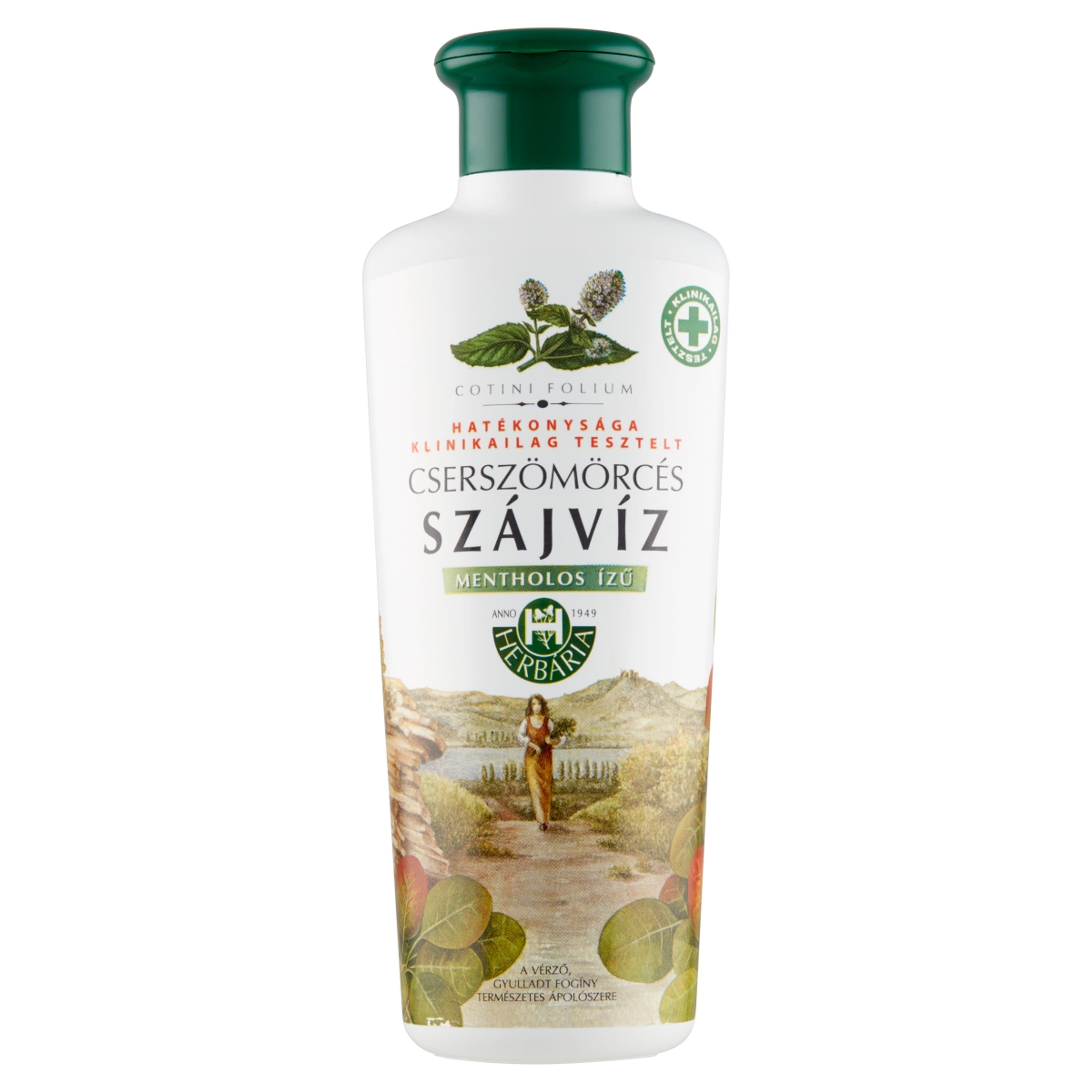 Herbária Cserszömörcés Mentol Ízu szájvíz - 250 ml