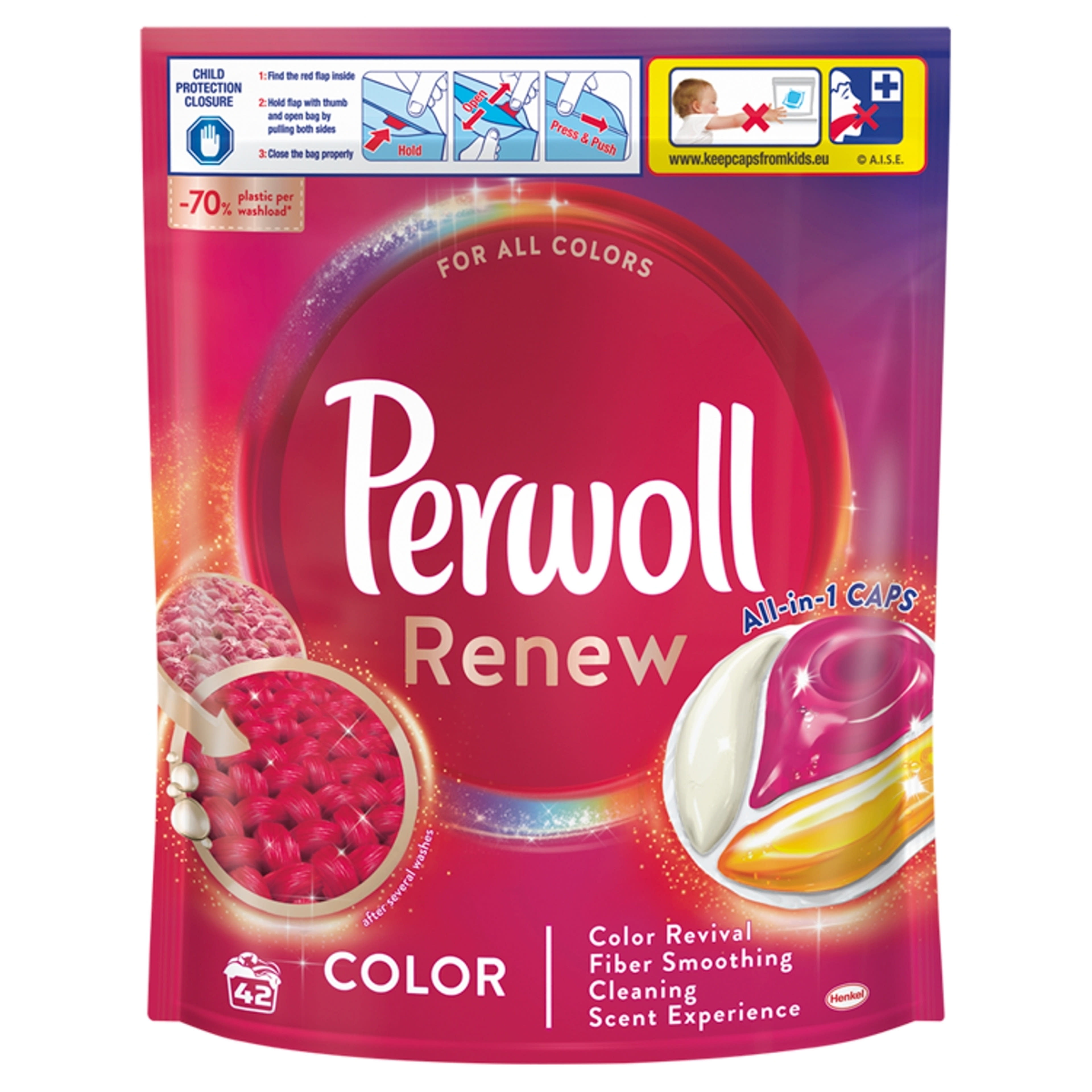 Perwoll Renew Color mosókapszula 42 mosás - 42 db